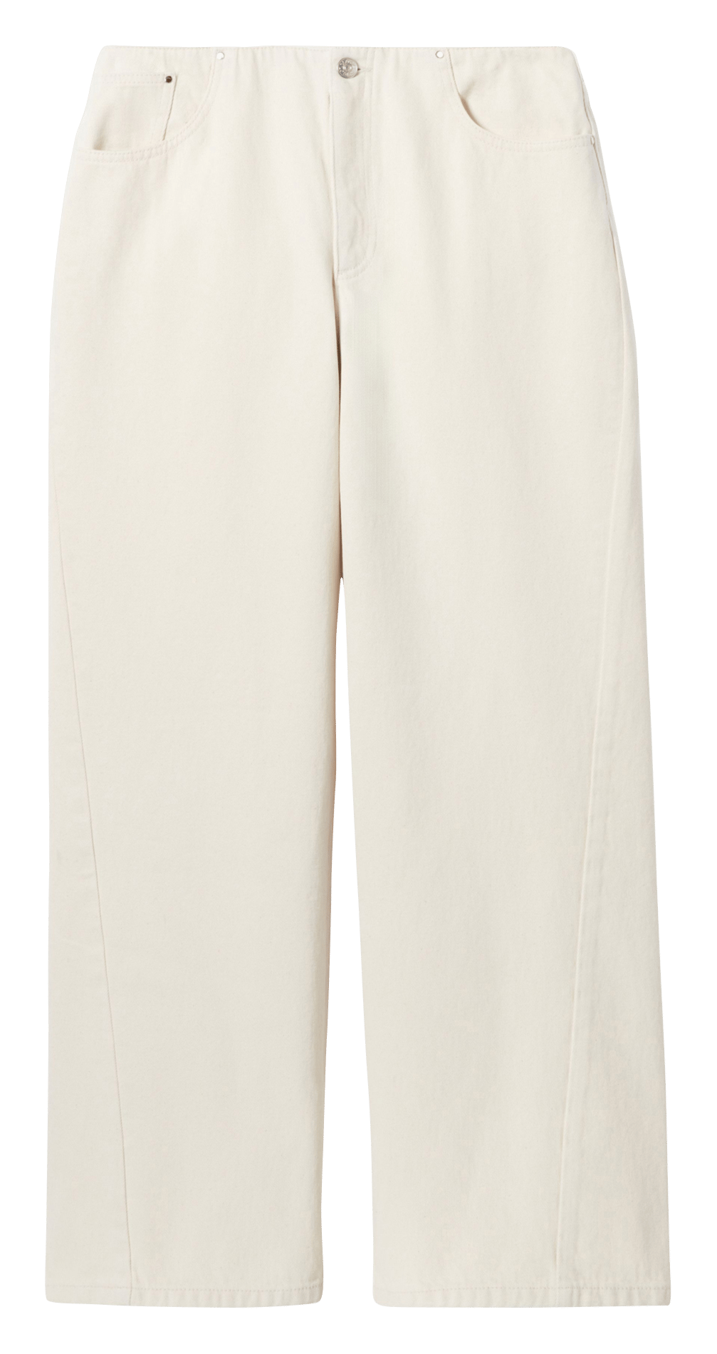 Jean large en coton CLAUDIE PIERLOT Beige
