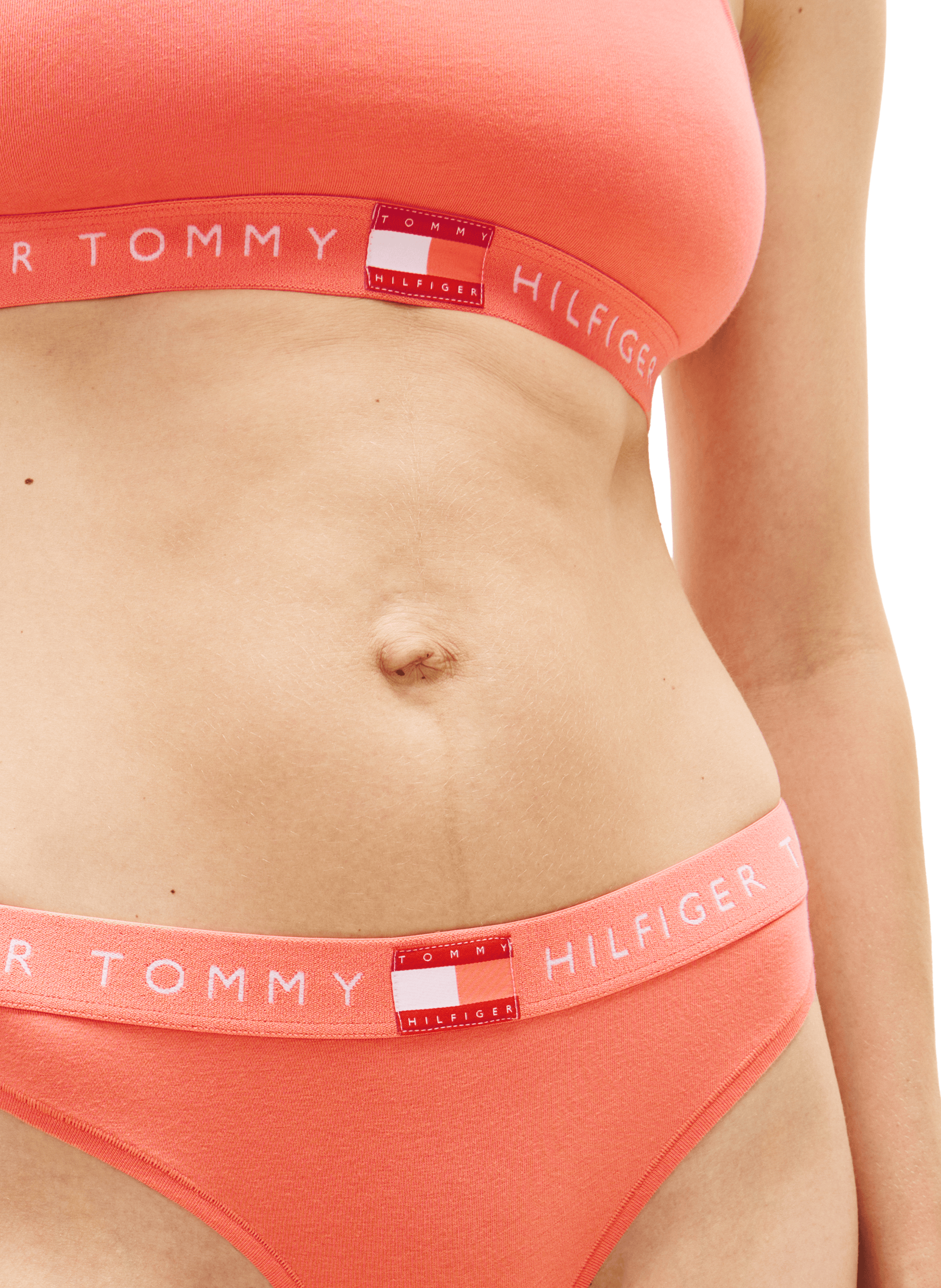 Cotton blend string TOMMY HILFIGER Orange