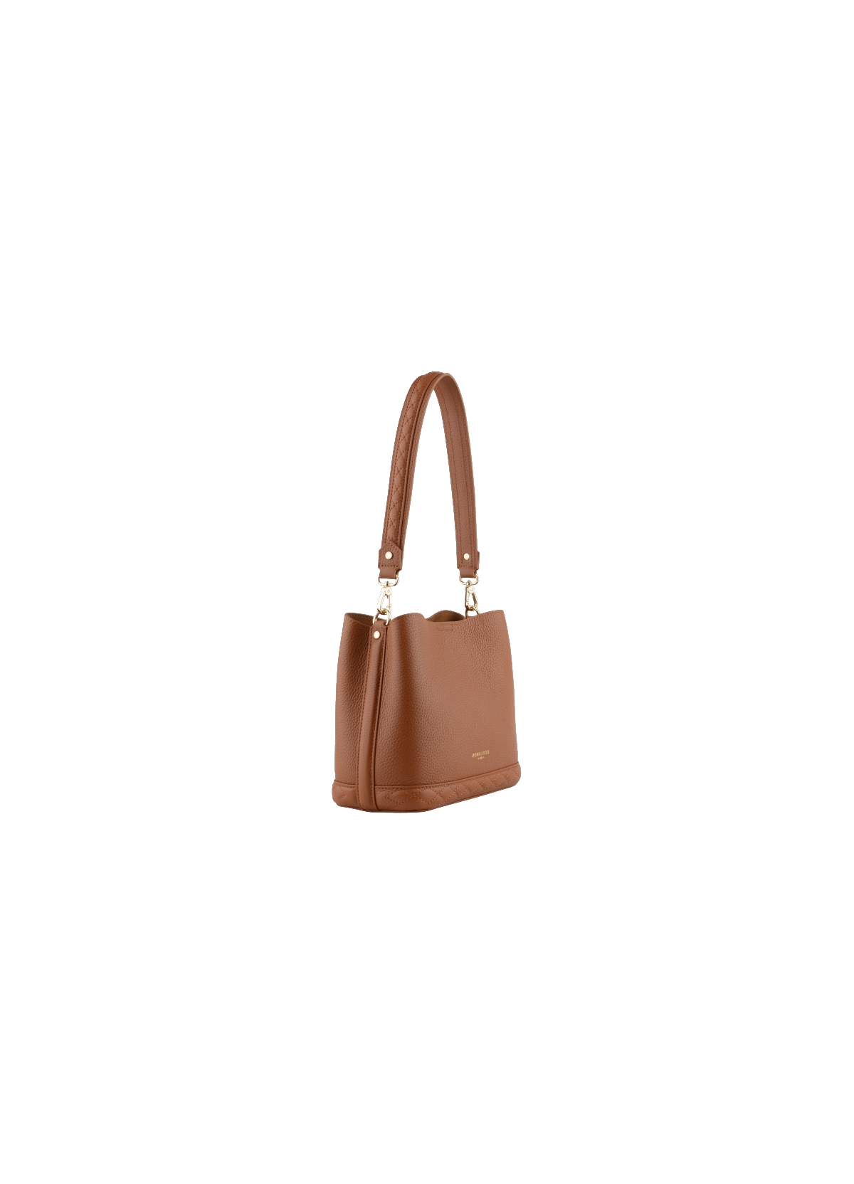 Manhattan | sac porté épaule nano en cuir de vachette Marron