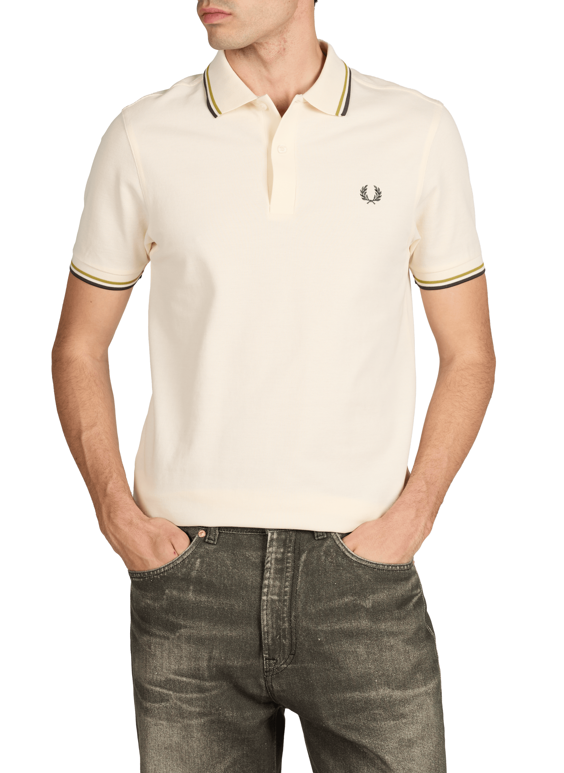 Cotton polo shirt FRED PERRY Beige