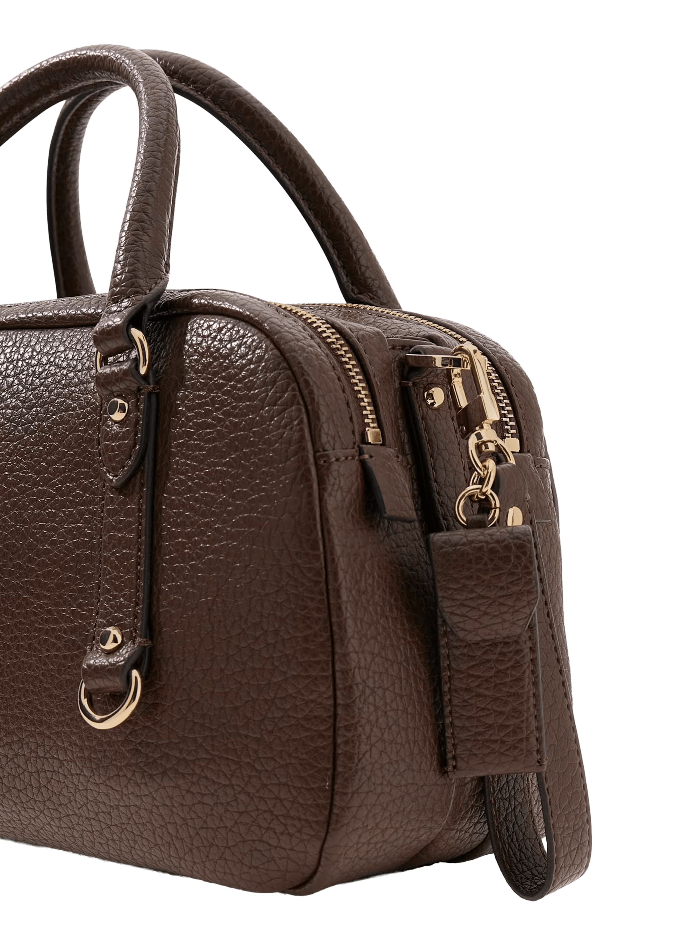 Sac bowling effet cuir GUESS Marron