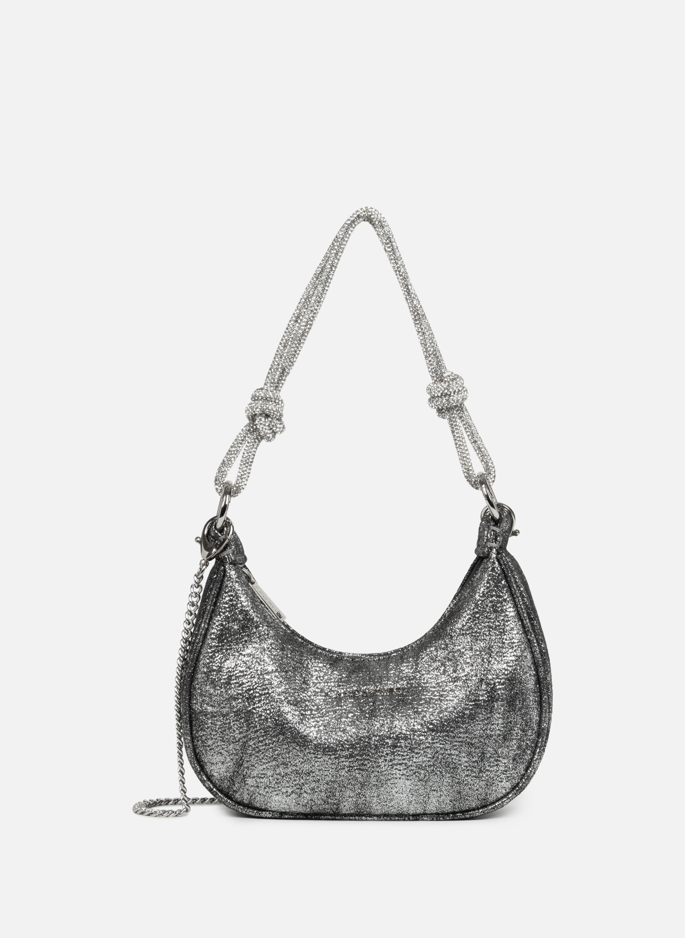 Half-Moon Bag – Shiny Event LANCASTER Silver