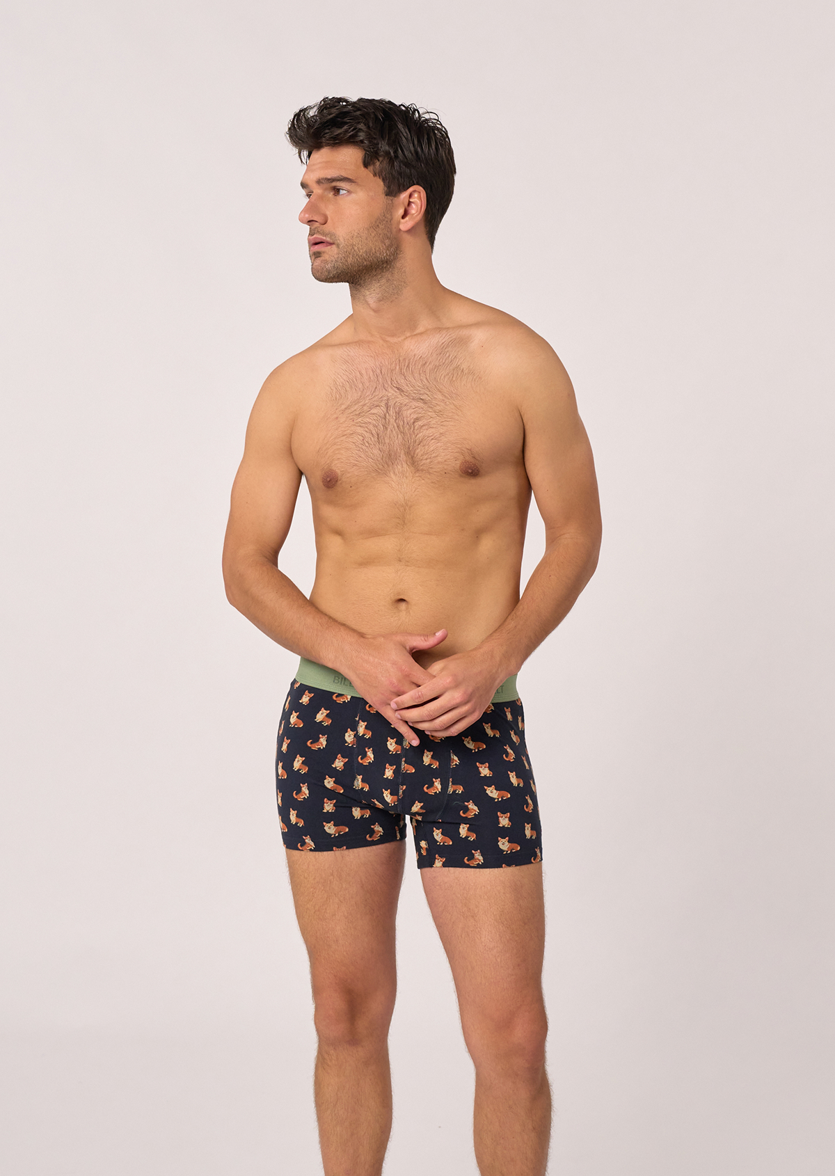 Boxer en coton biologique BILLYBELT Bleu