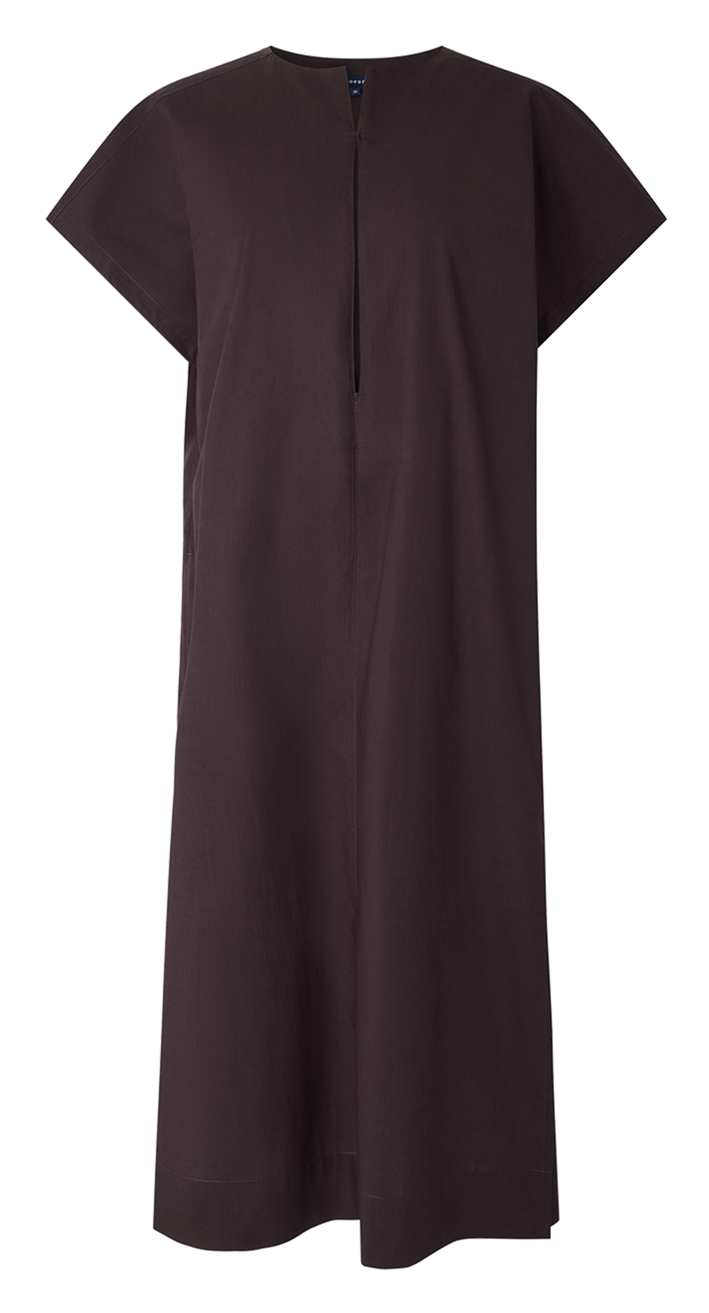 Robe midi en coton bio col rond ianni SOEUR Gris