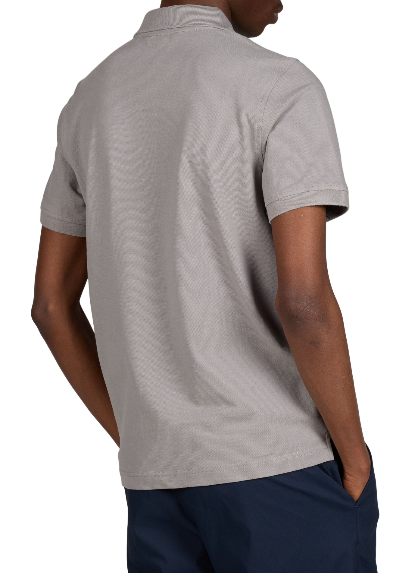 Polo manches courtes en coton mélangé K-WAY Gris