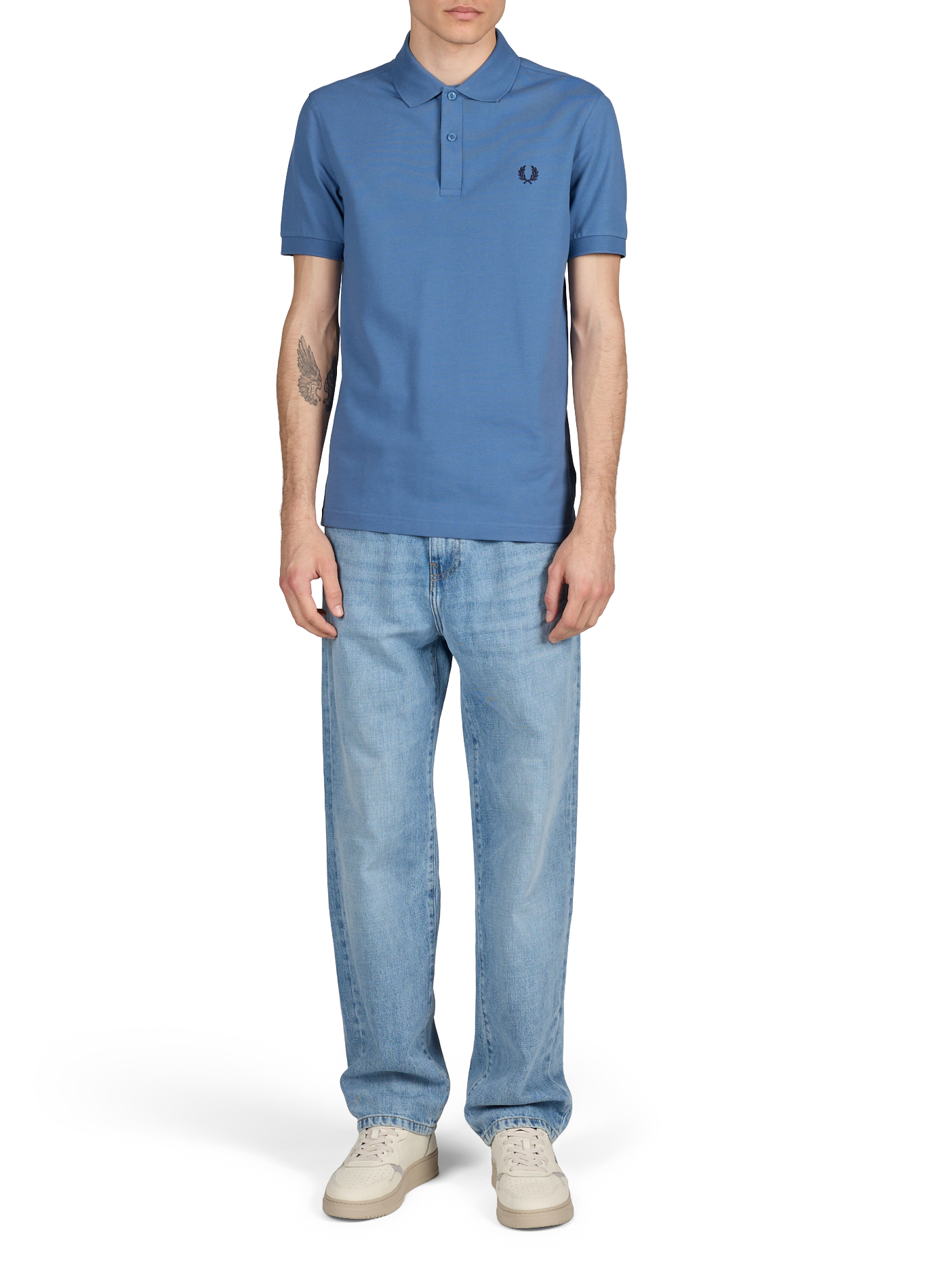 Polo in cotone piqué FRED PERRY Blu