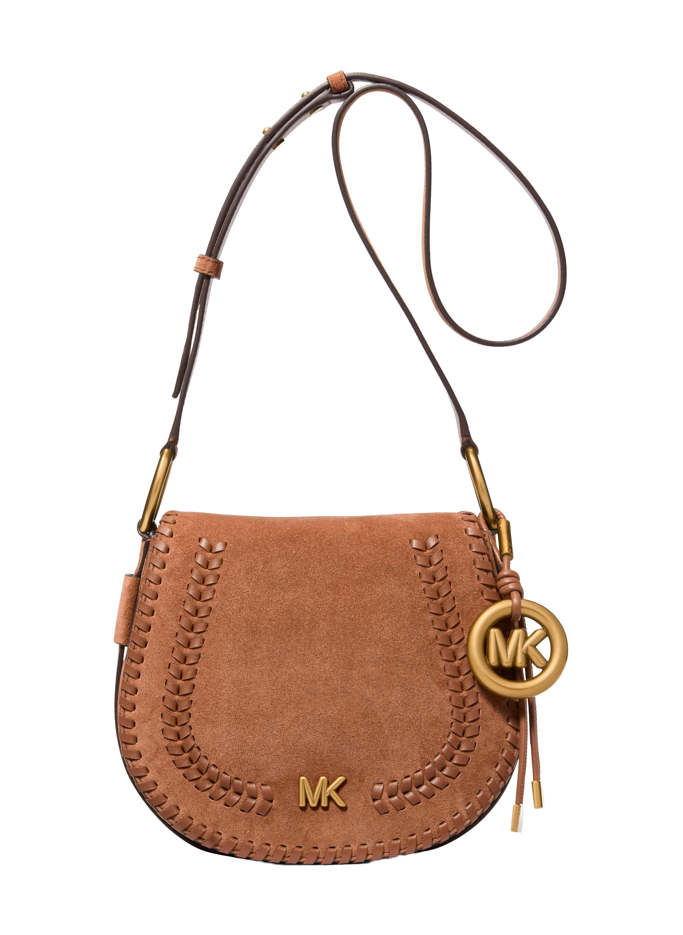 Sacoche Josie M en daim MICHAEL KORS Marron