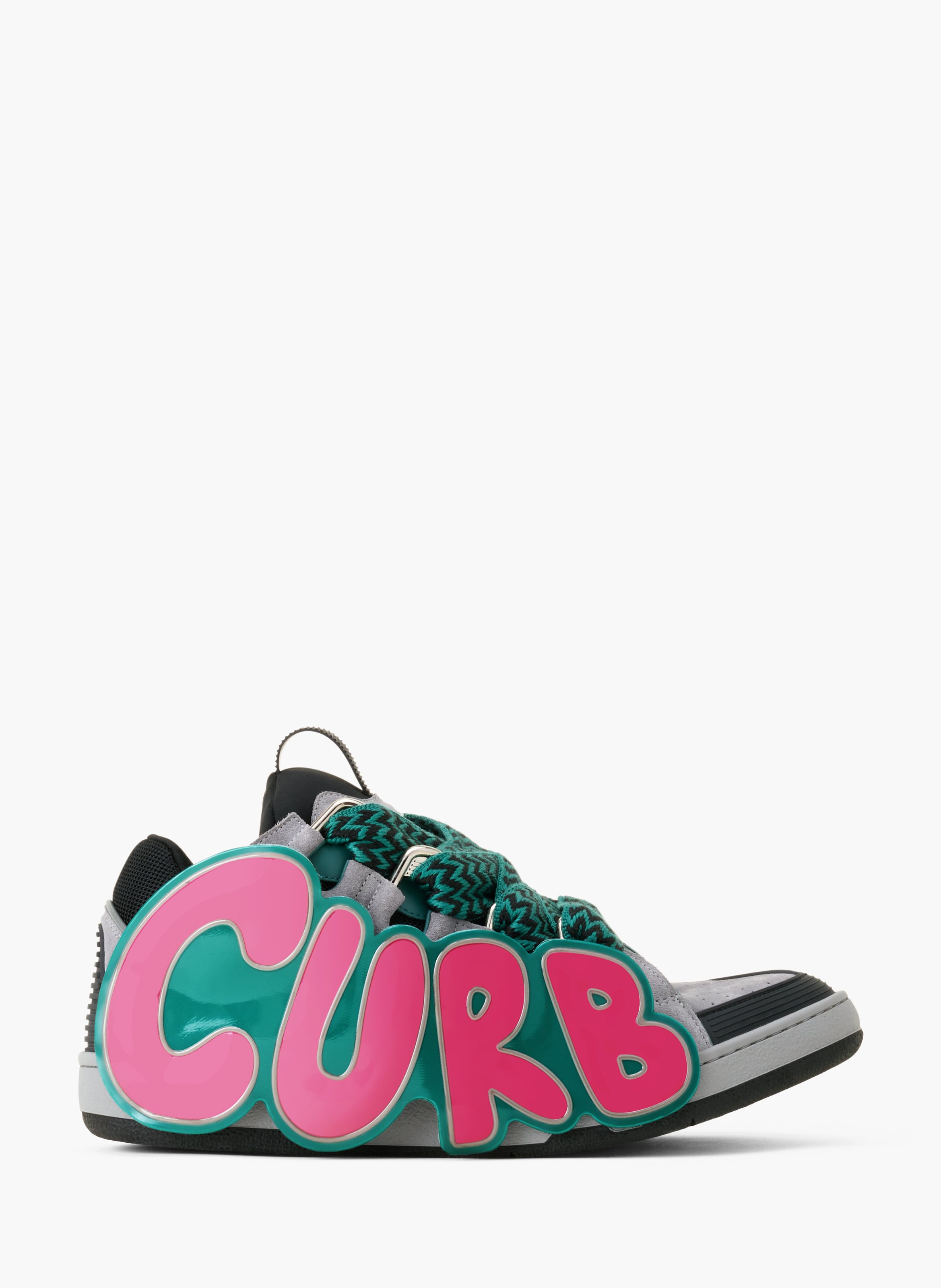 Sneakers urban curb en cuir à patch LANVIN Vert