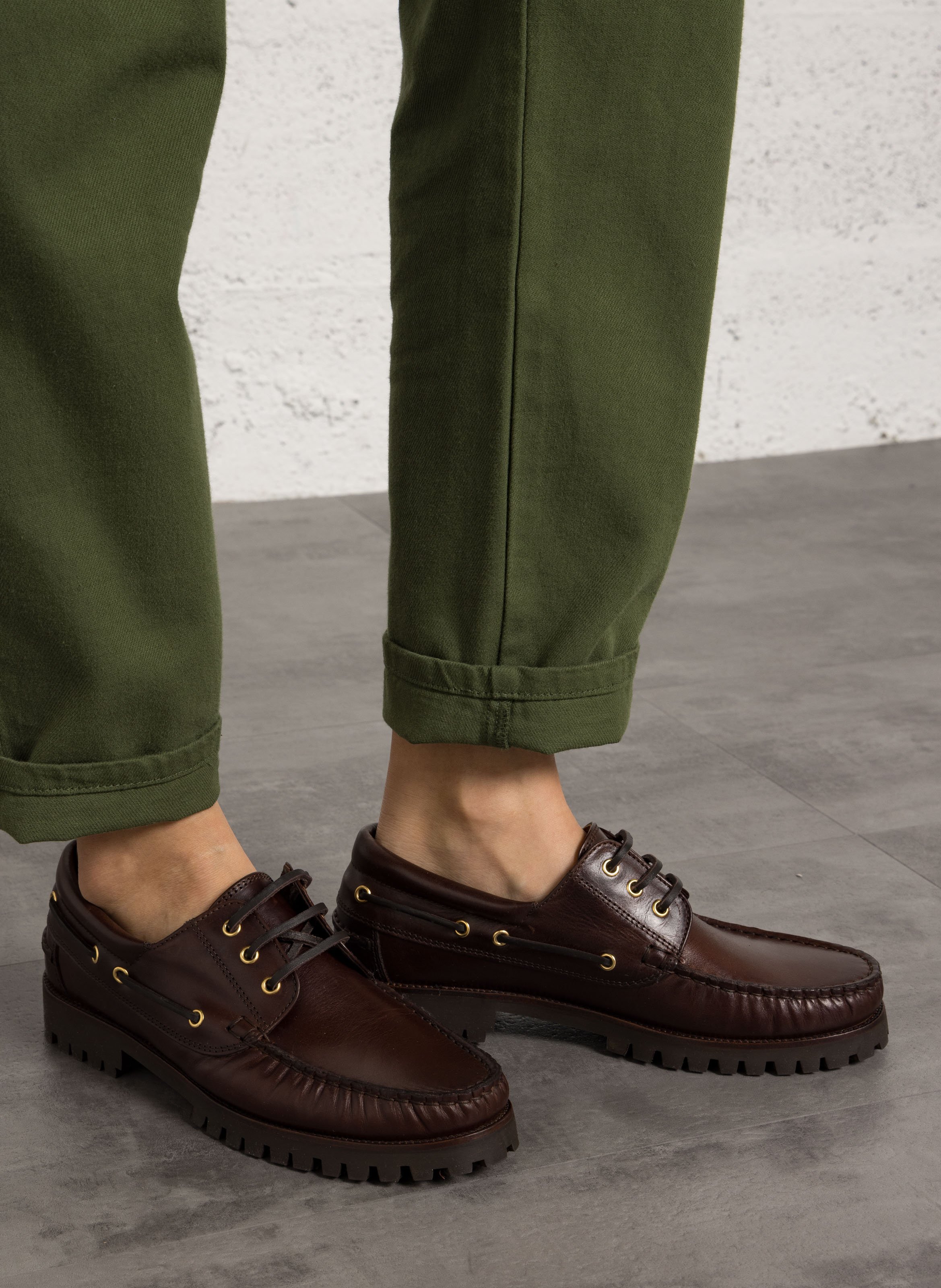 Derbies en cuir betlem BOBBIES Marron