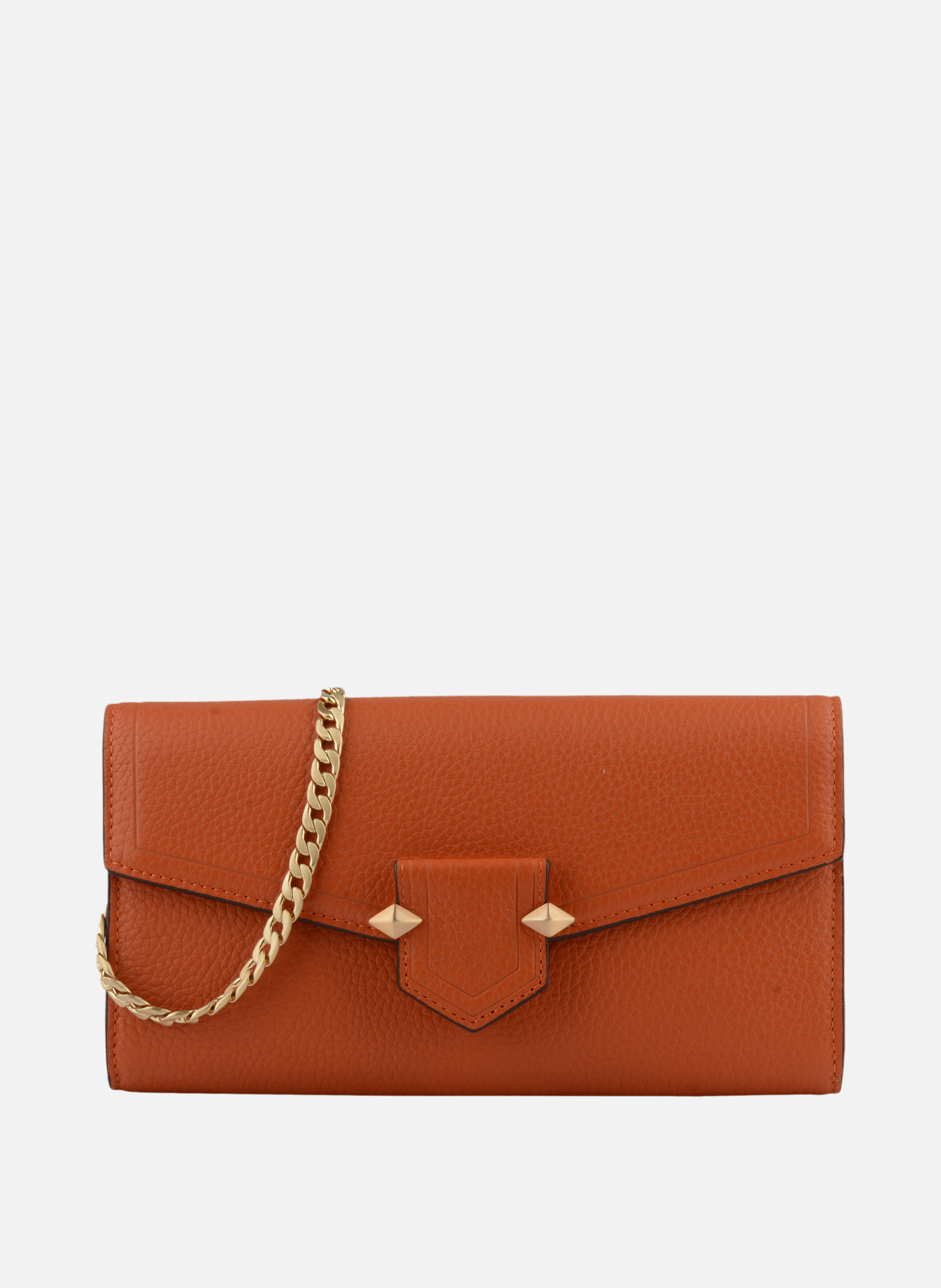 Sèvres | sac besace gm en cuir de vachette POURCHET Orange