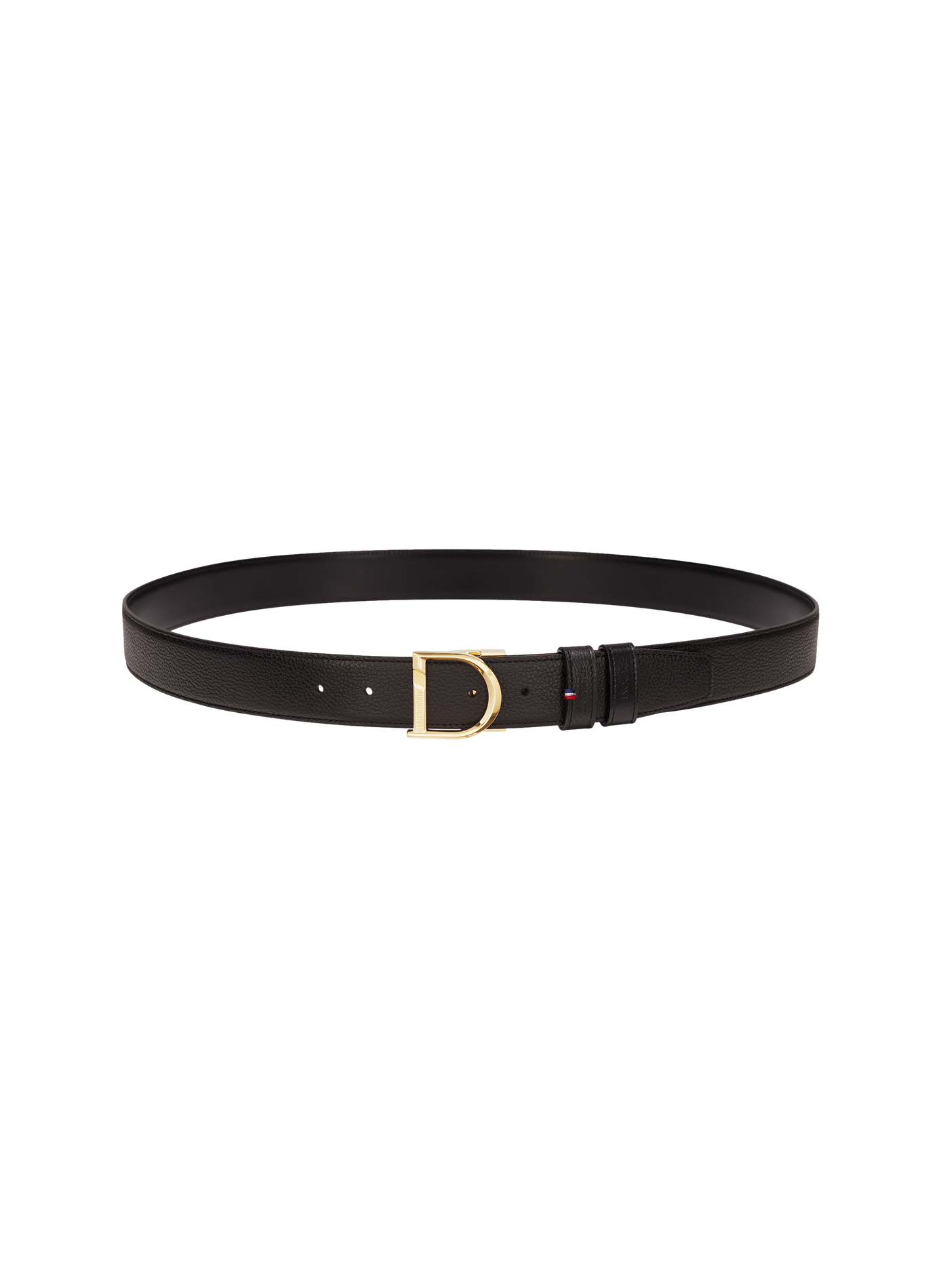 Wendegürtel mit D-Logo aus genarbtem Leder S.T. DUPONT Schwarz