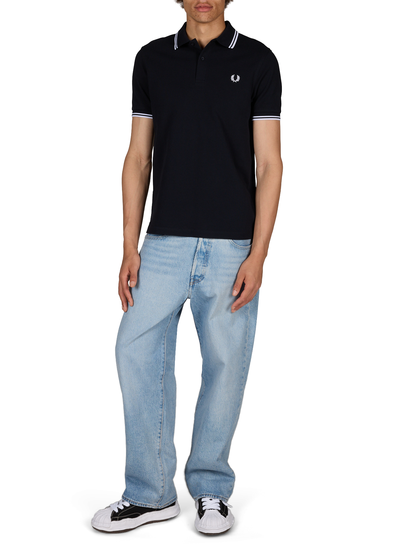 Piqué katoenen polo FRED PERRY Blauw