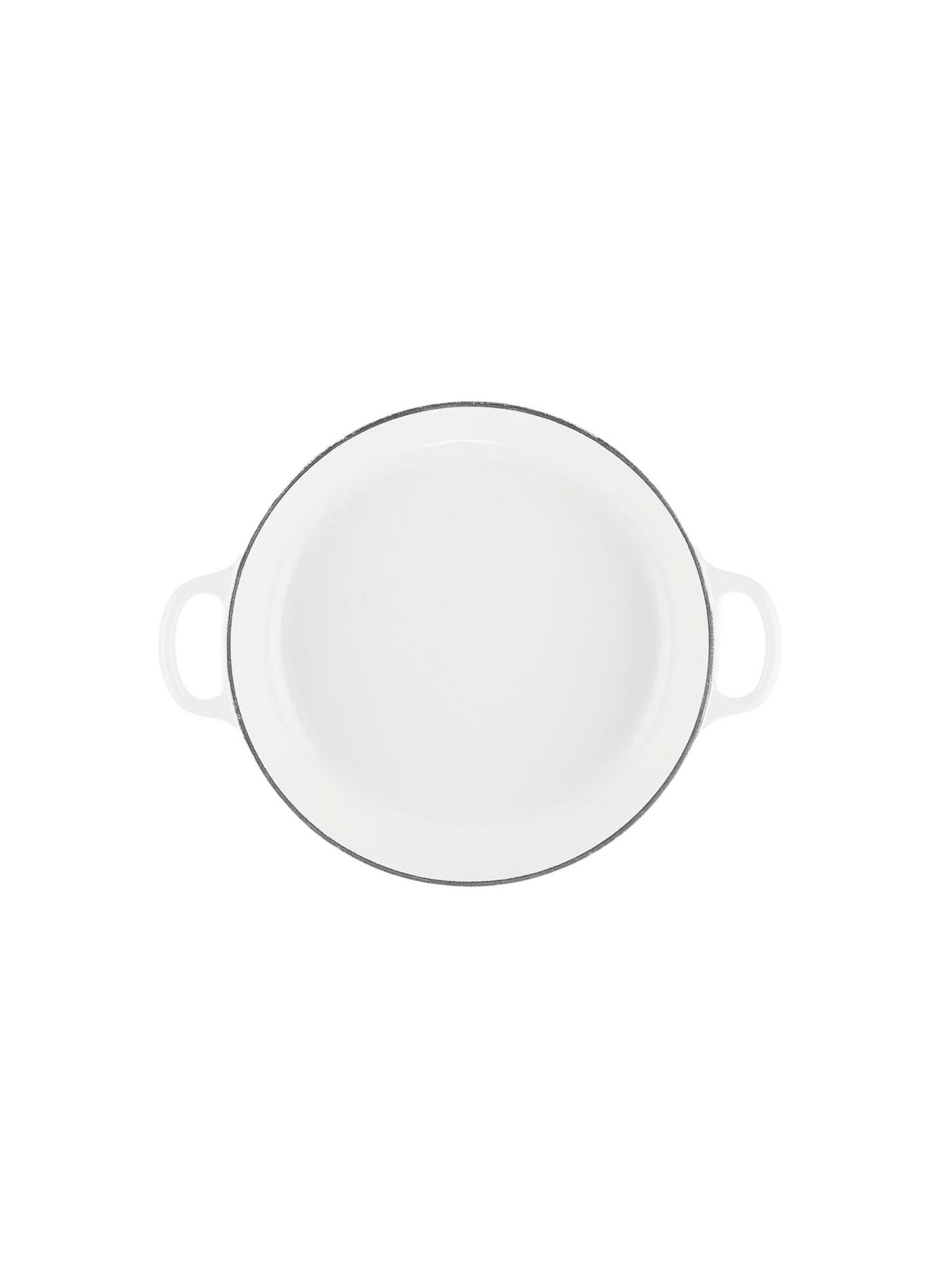 Emaille Gusseisen Blumenkochtopf LE CREUSET Weiss