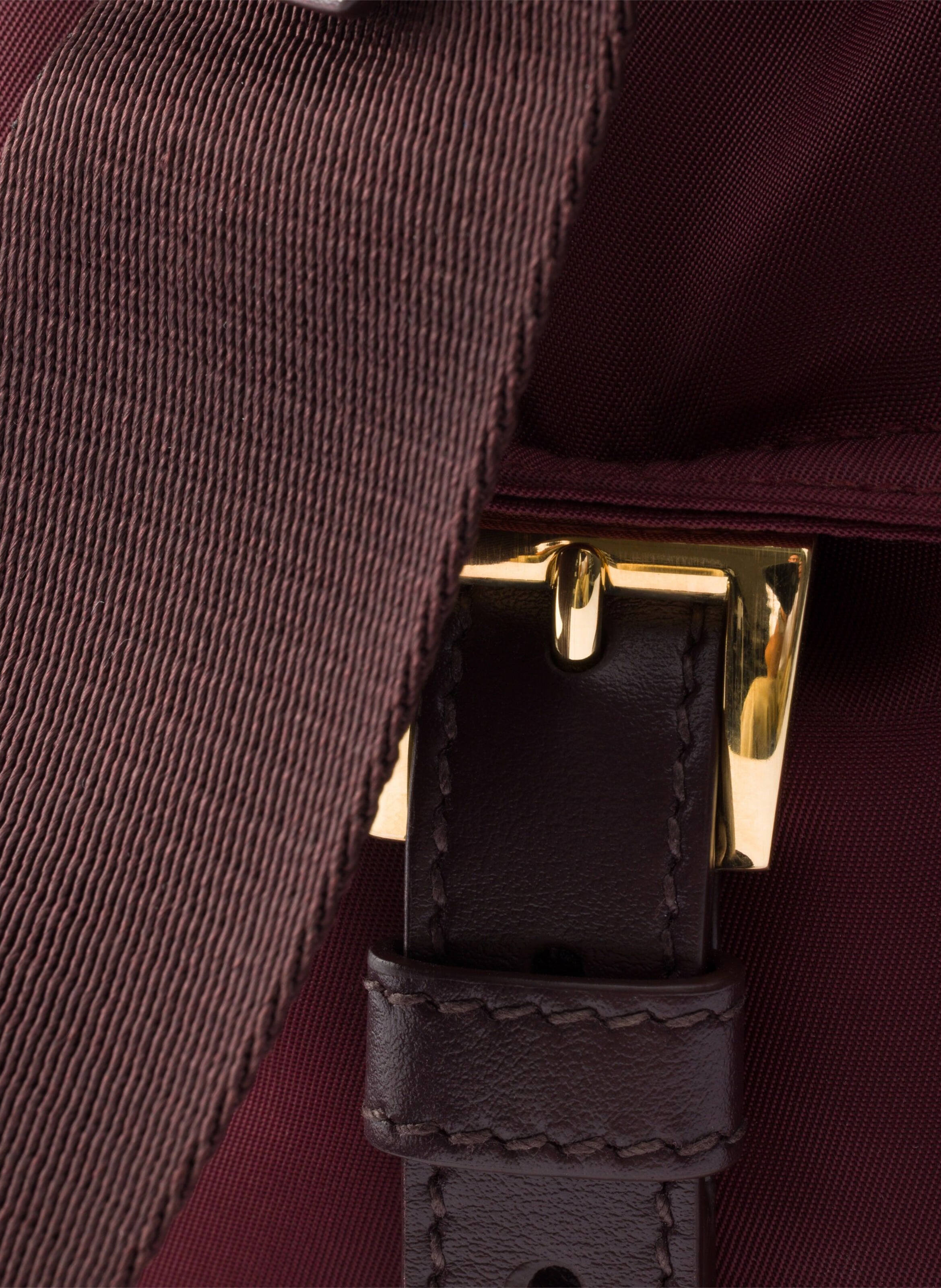 Grand sac prada explore en re-nylon et cuir PRADA Rouge