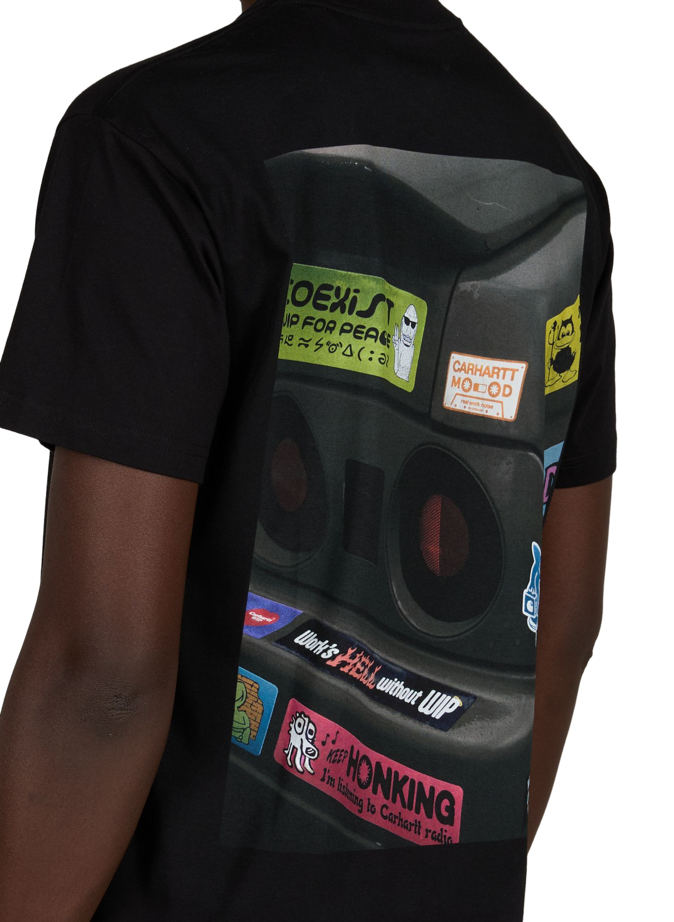 Tee-shirt droit sérigraphié CARHARTT WIP Noir