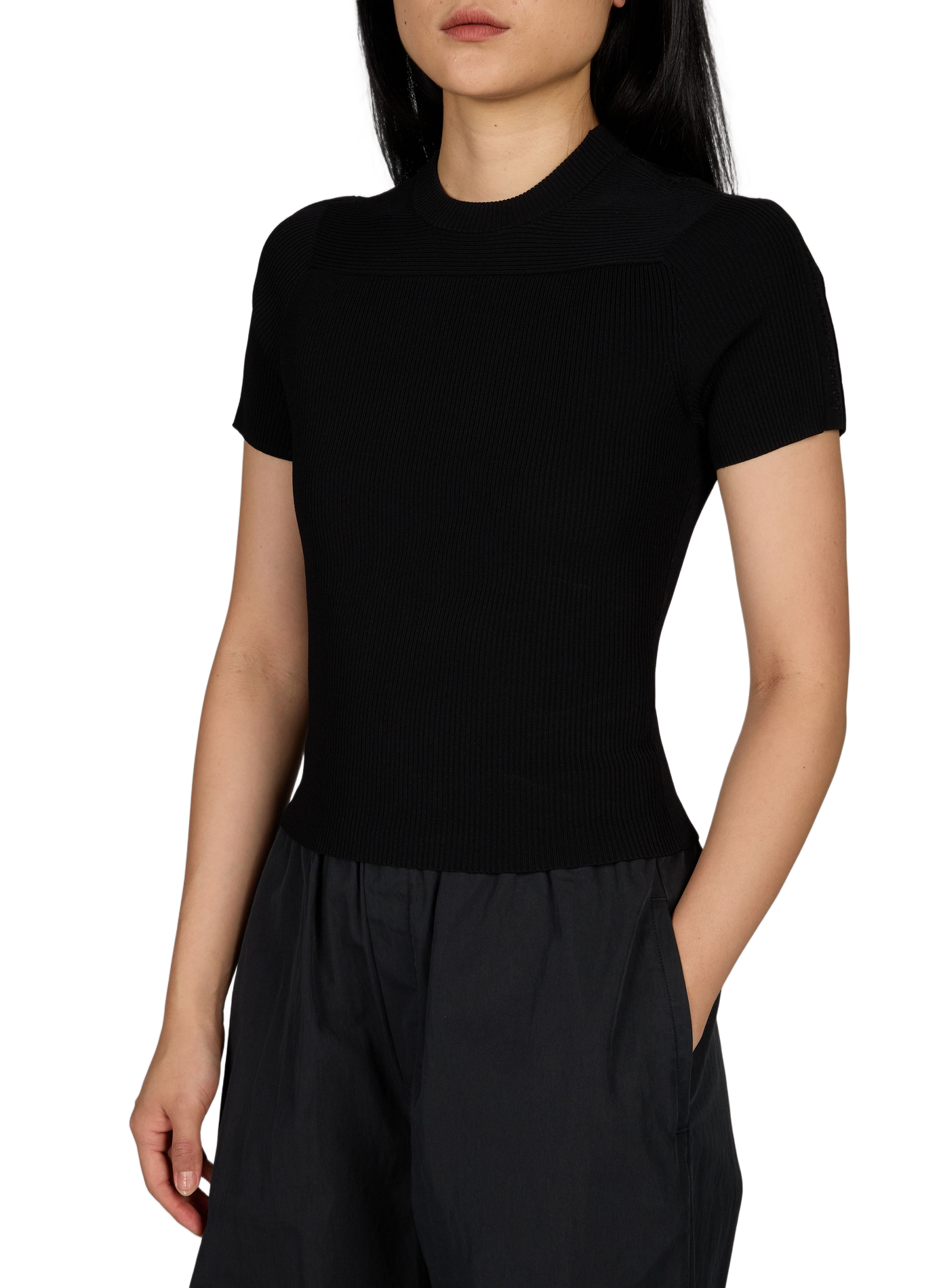 Round neck T-shirt ALEXANDER WANG Black