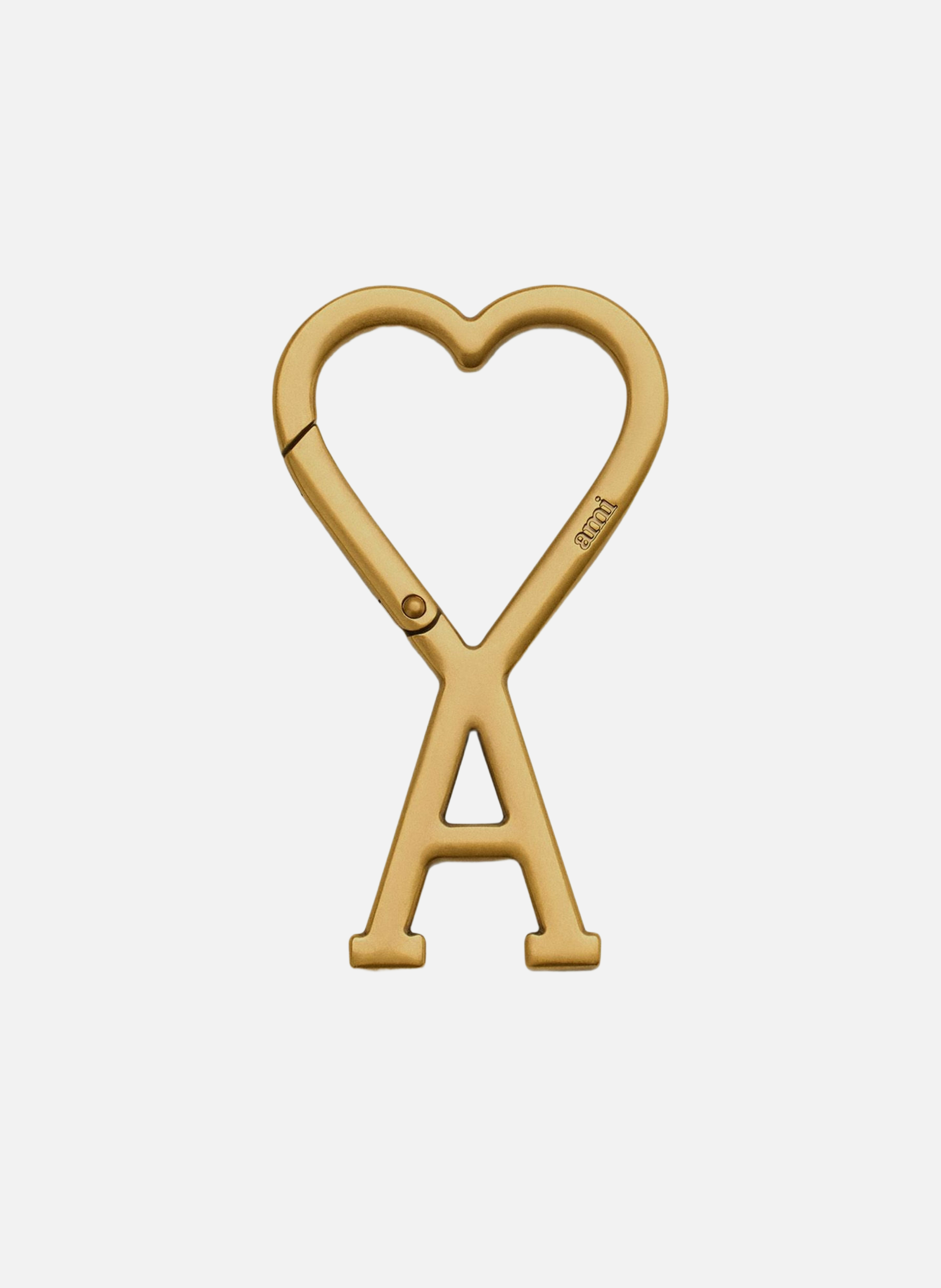 Porte-clés mousqueton ami de coeur unisexe  Laiton vibré