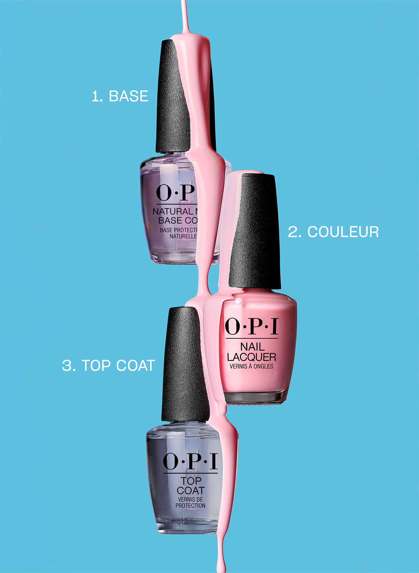 Set of 4 mini nail polishes - OPI's Most Requested - Mini size OPI No color