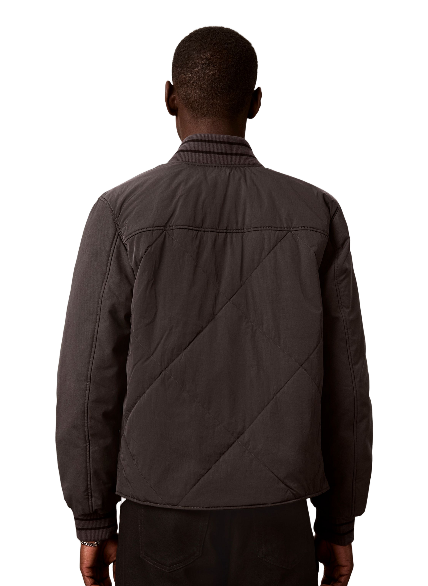Teddykragen Daunenjacke CALVIN KLEIN Grau