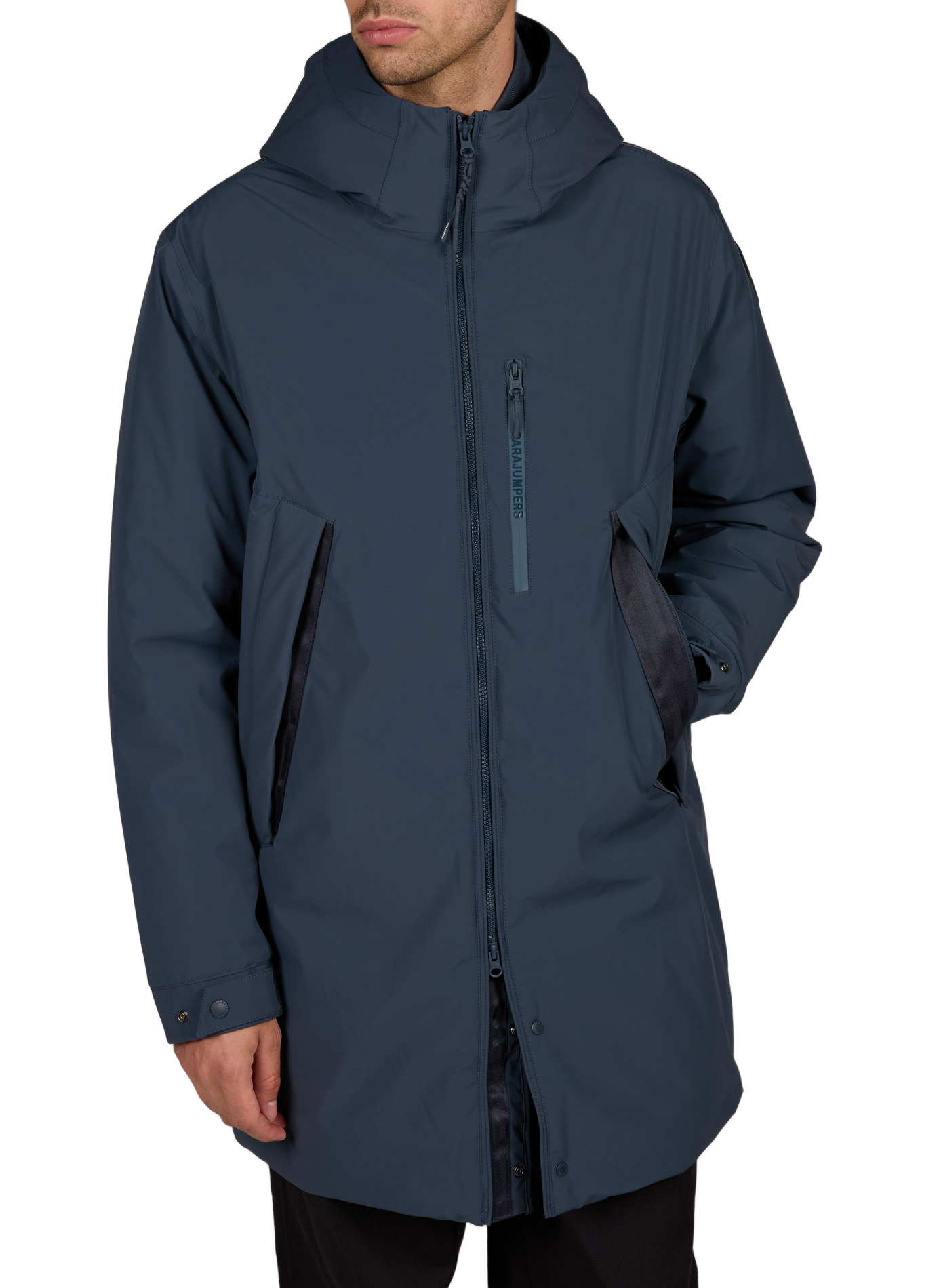 Parka Gerade Stehkragen PARAJUMPERS Blau