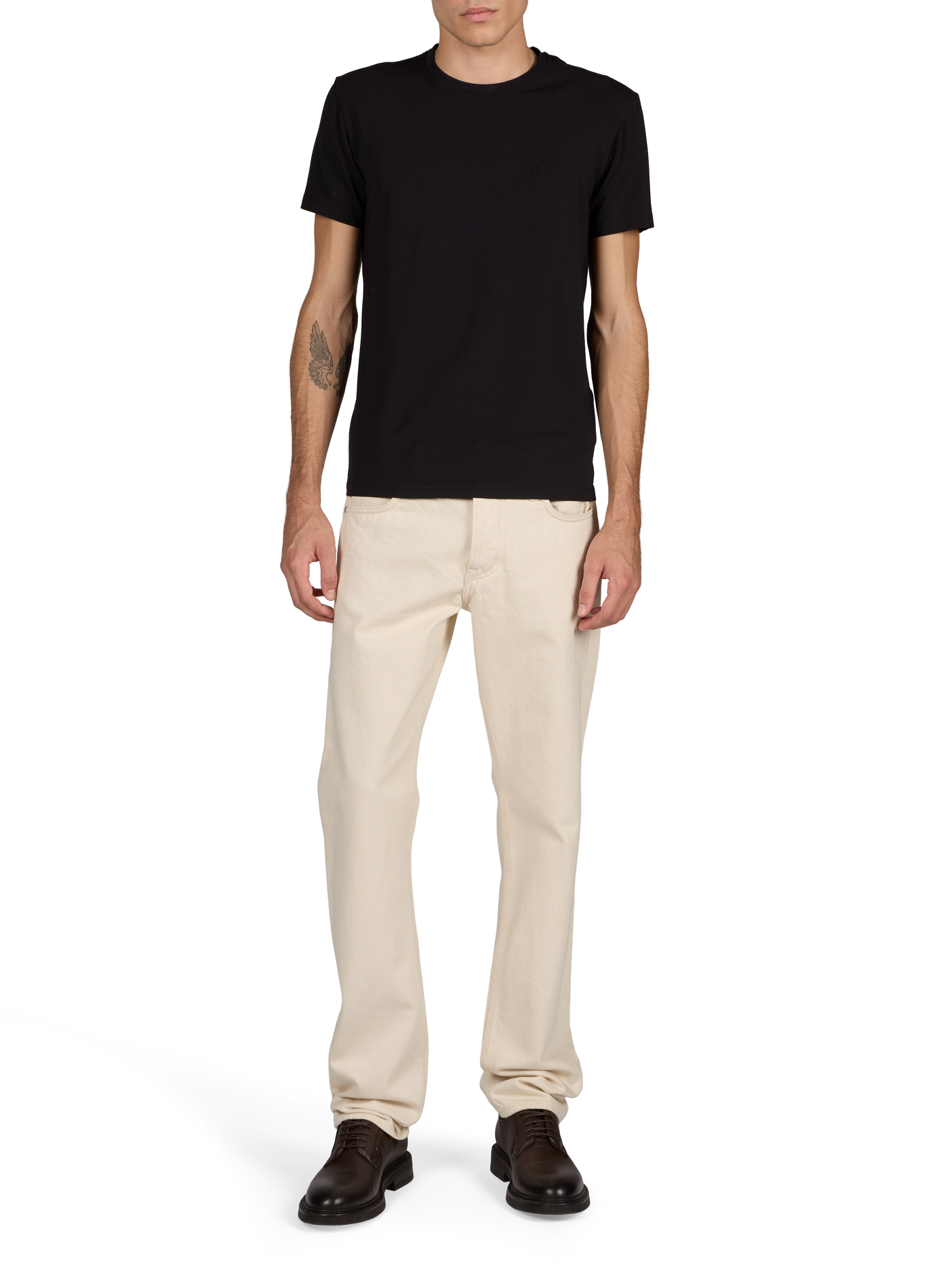 Round neck T-shirt EMPORIO ARMANI Black
