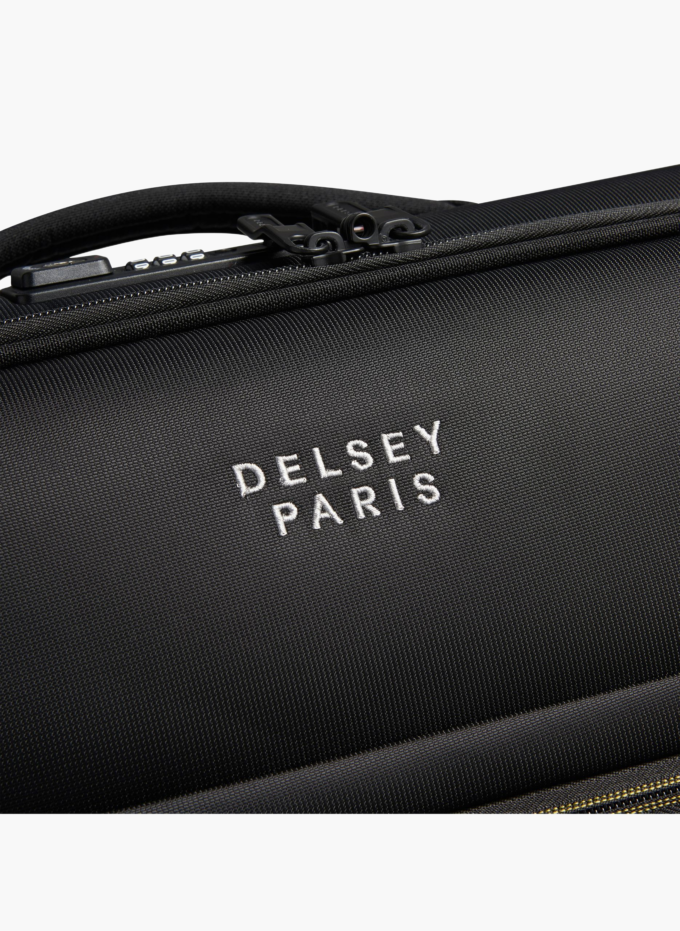 Valise cabine souple taille s - brochant 3 DELSEY PARIS Noir