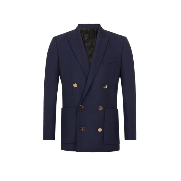 Blazer en laine à double boutonnage