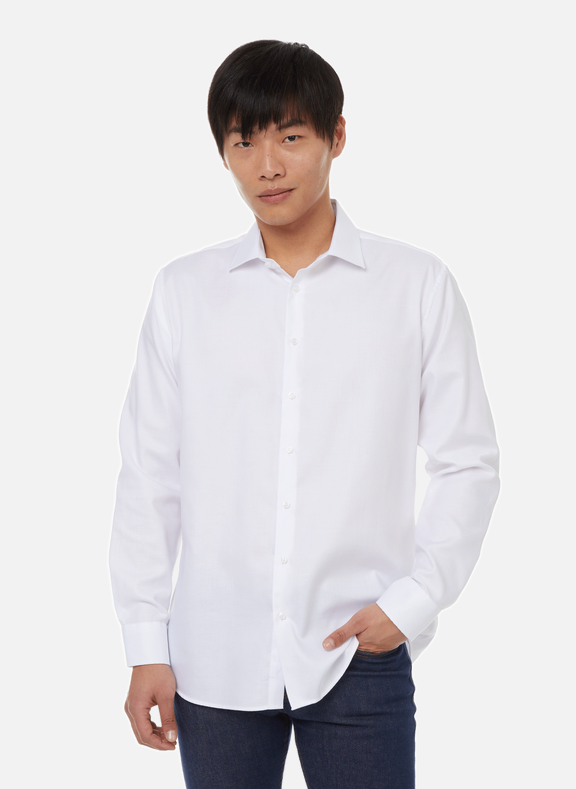 SEIDENSTICKER Kent-collar shirt White