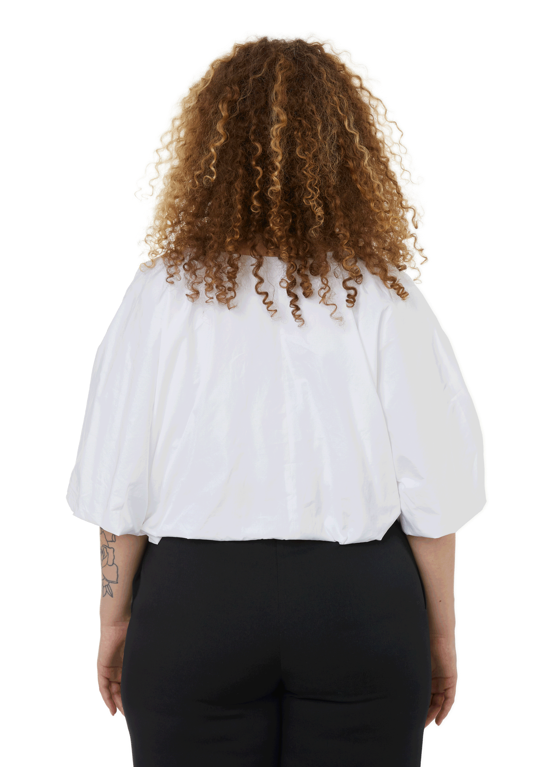 Cropped cotton blouse  BITE STUDIOS White