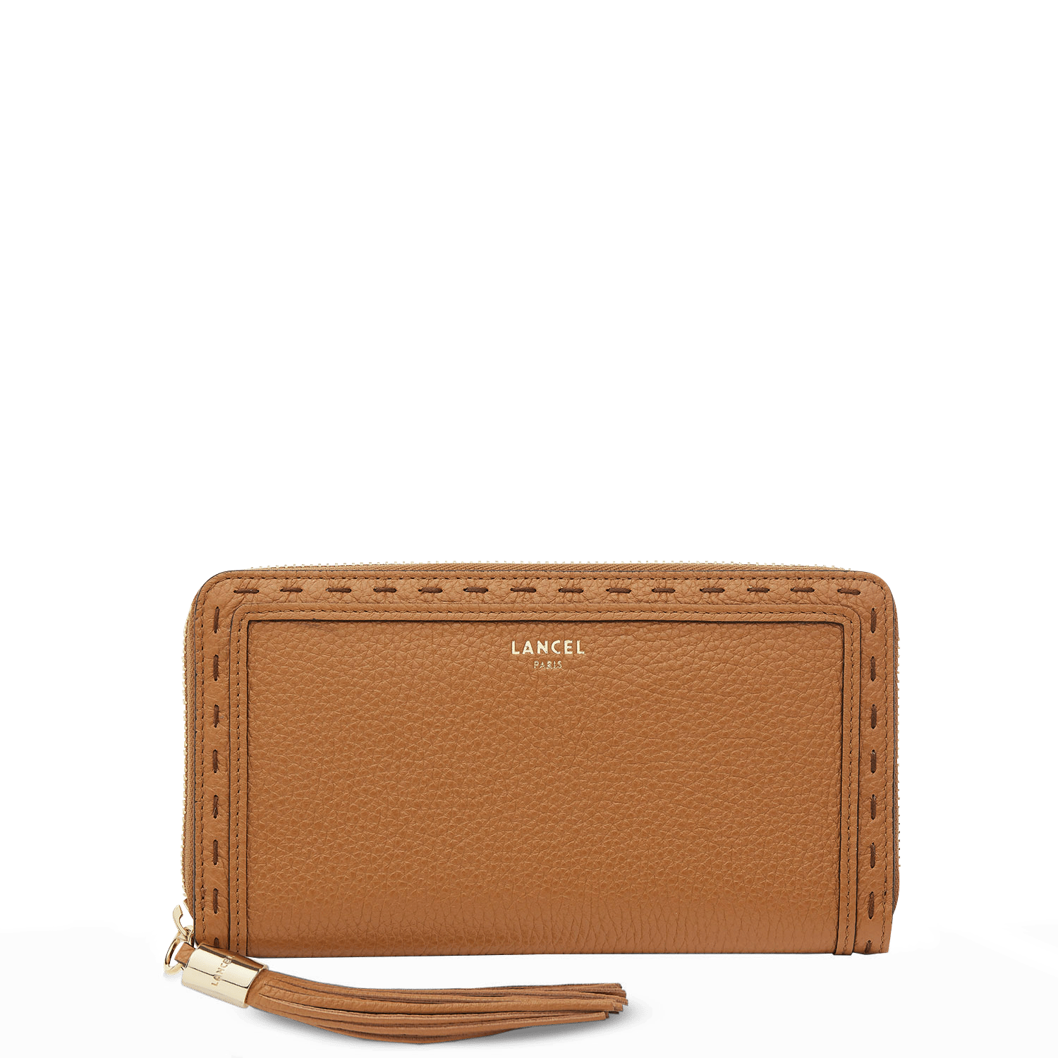 Portefeuille long zippé premier flirt de lancel en cuir LANCEL Marron