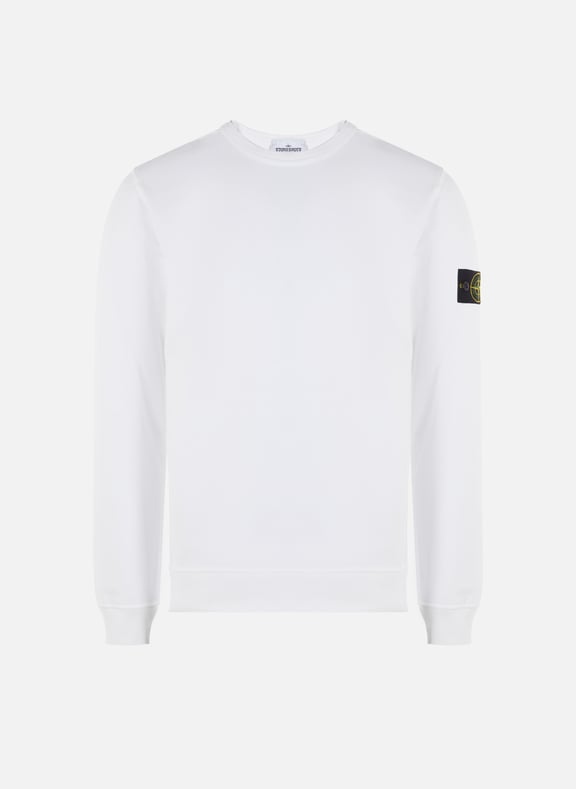 Cotton sweatshirt White by STONE ISLAND STONE ISLAND Cotton sweatshirt White