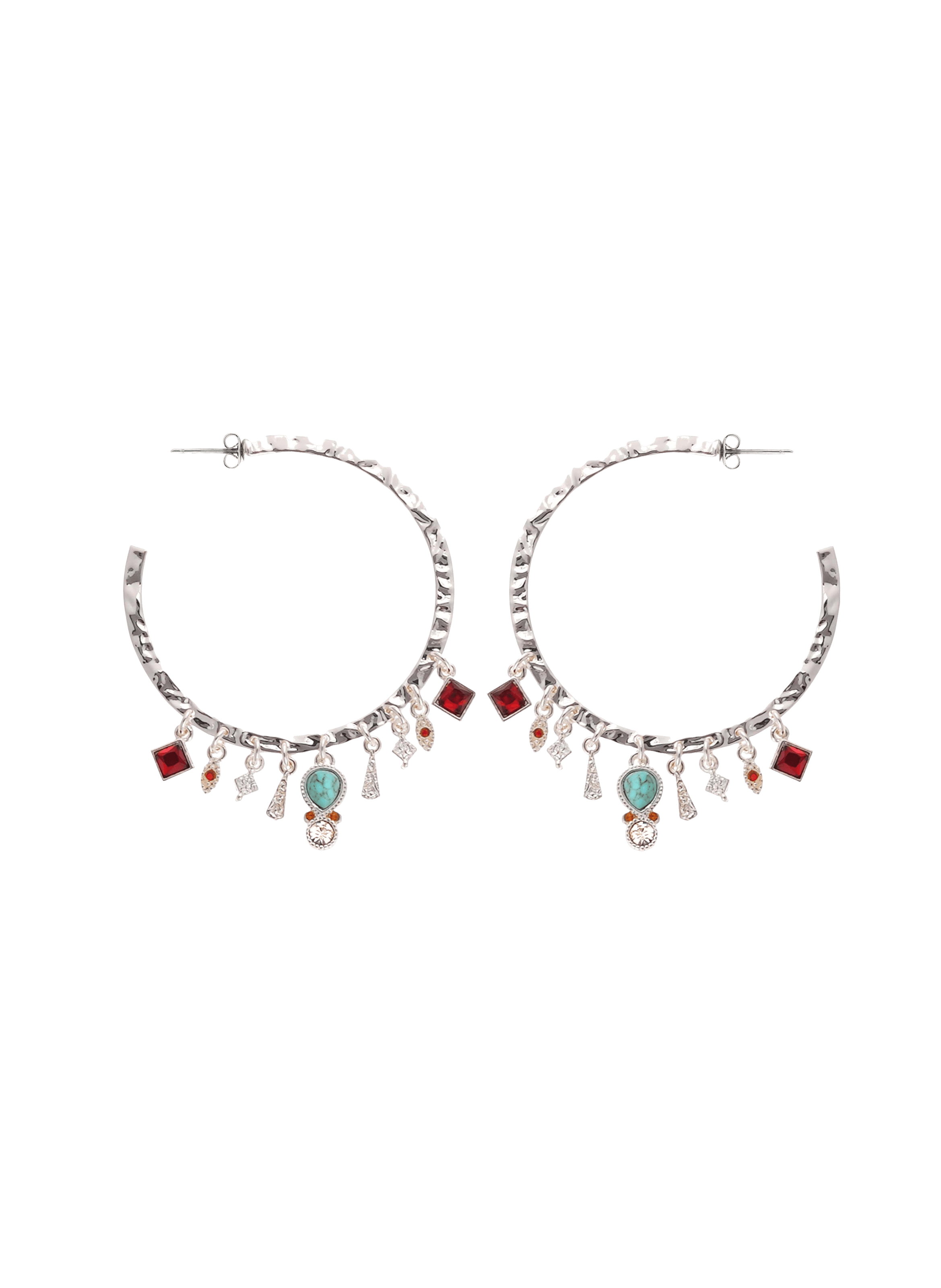 Boucles d'oreilles pendantes pour oreilles percées abril HIPANEMA Argent