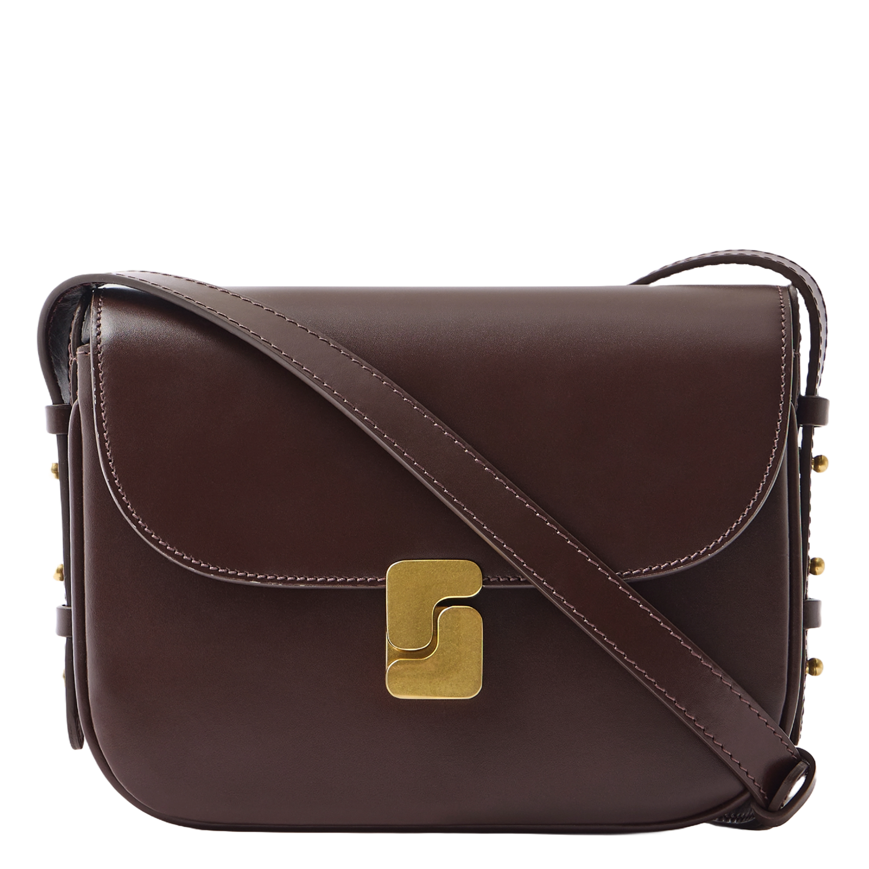 Sac bandoulière en cuir bellissima mini  Chocolat