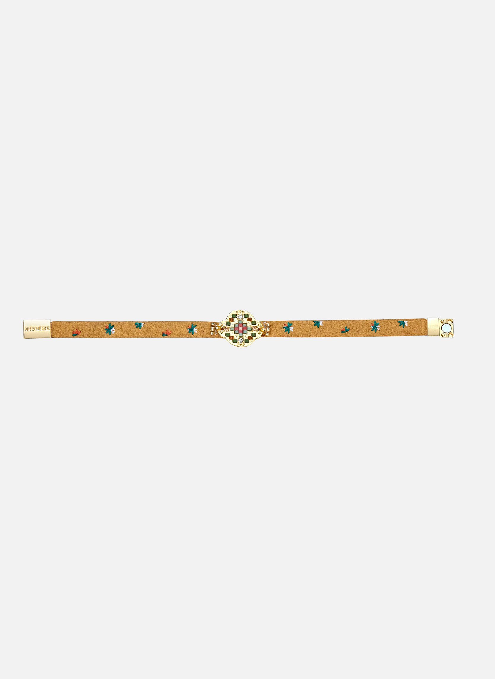 Bracelet avec fermoir aimanté et placage eclectik HIPANEMA Orange