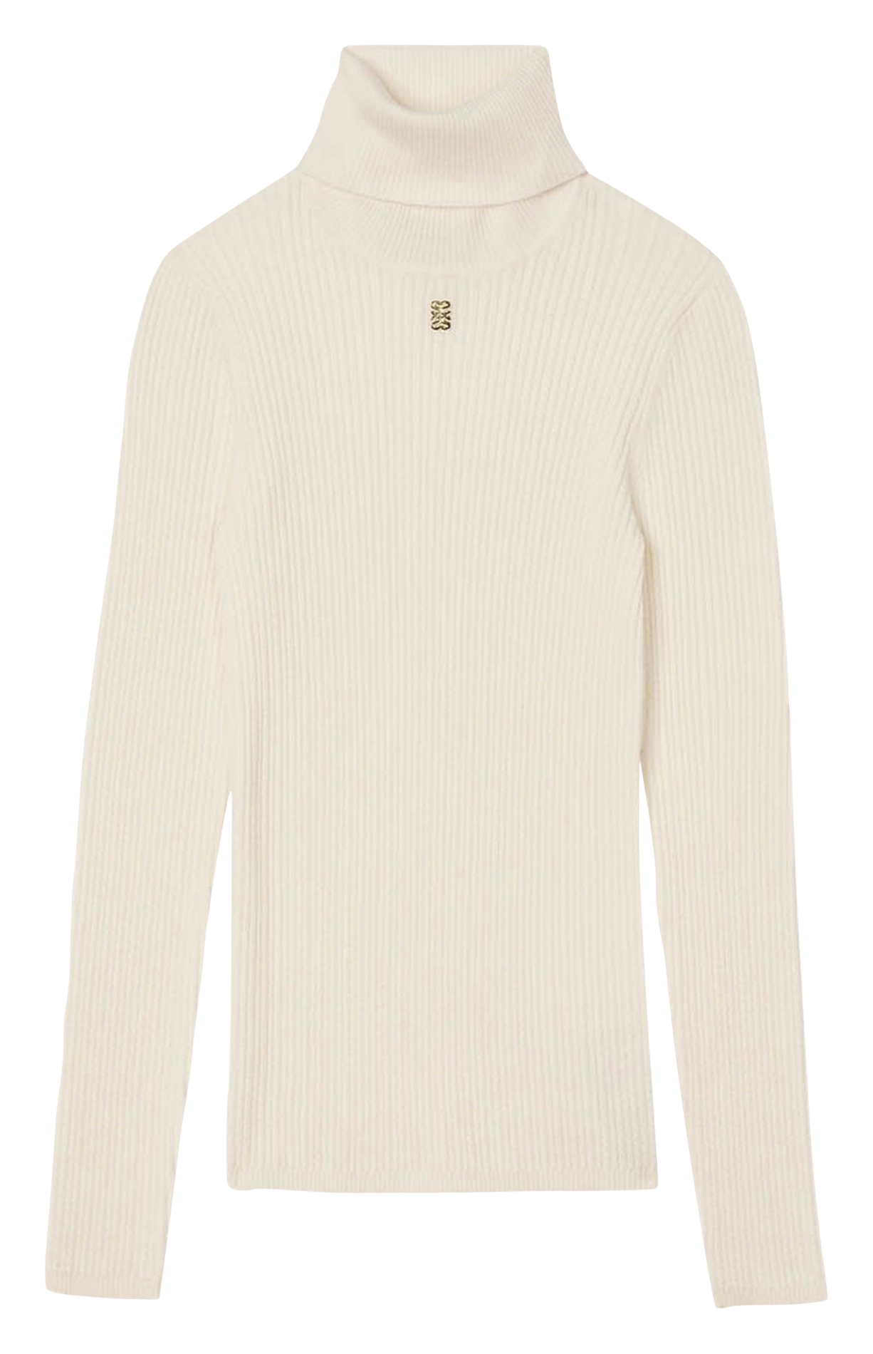 Pull col roulé SANDRO Blanc