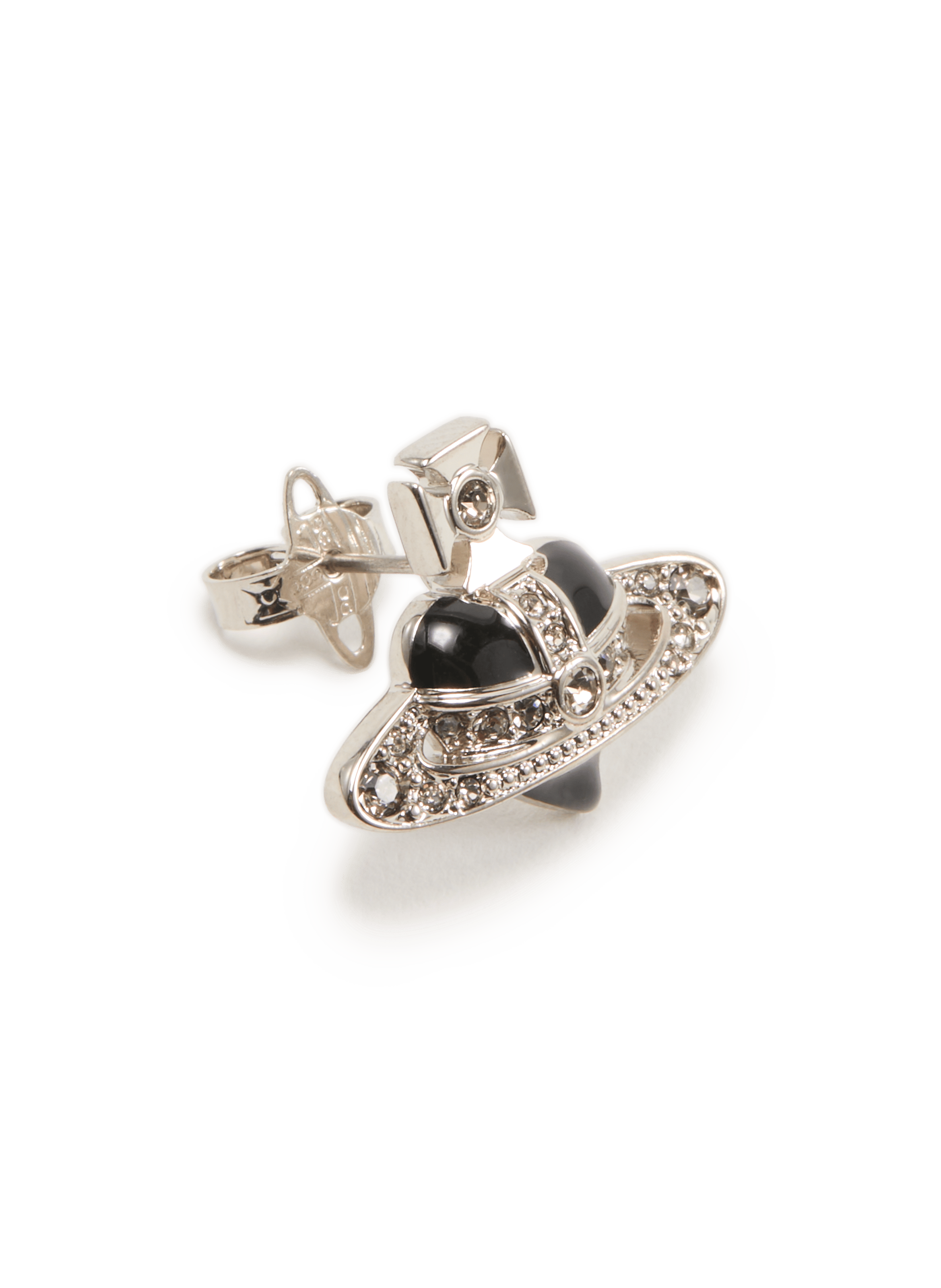 Diamante Heart Earring VIVIENNE WESTWOOD Black