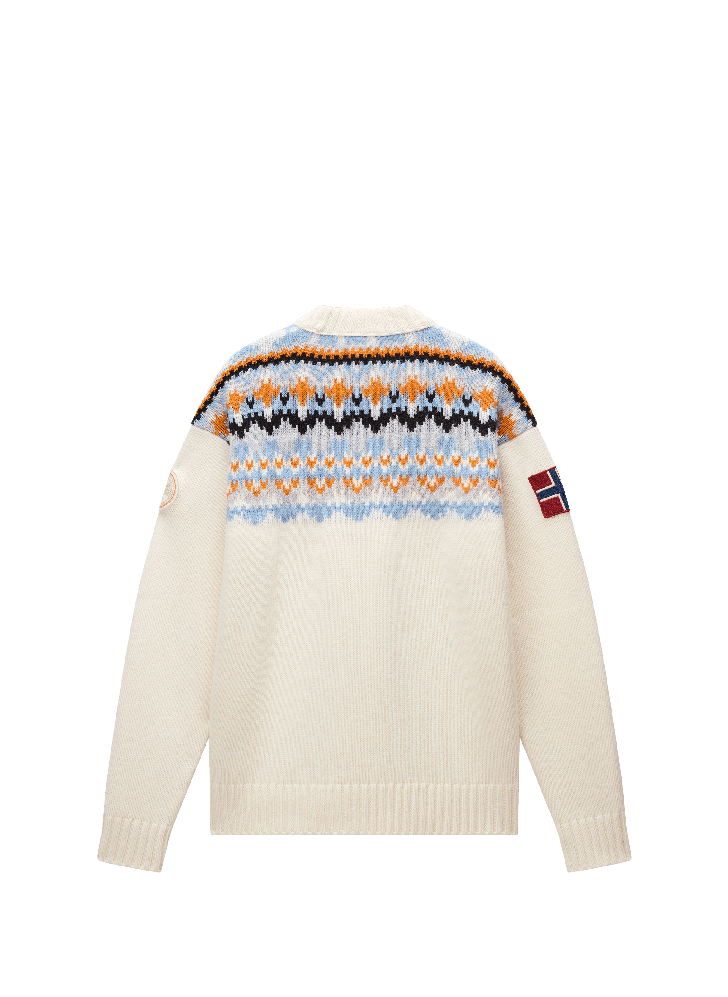 Wool-blend round-neck jumper NAPAPIJRI Beige