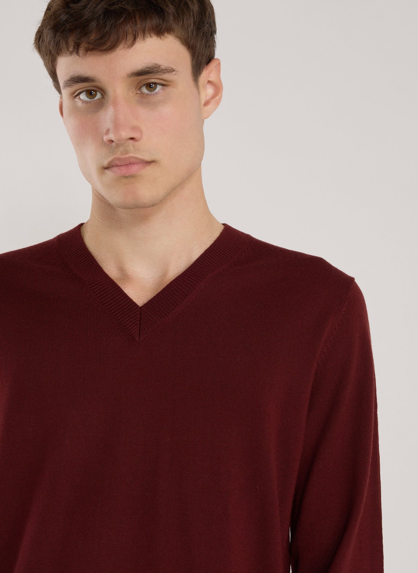  Round-neck wool jumper AU PRINTEMPS PARIS Red