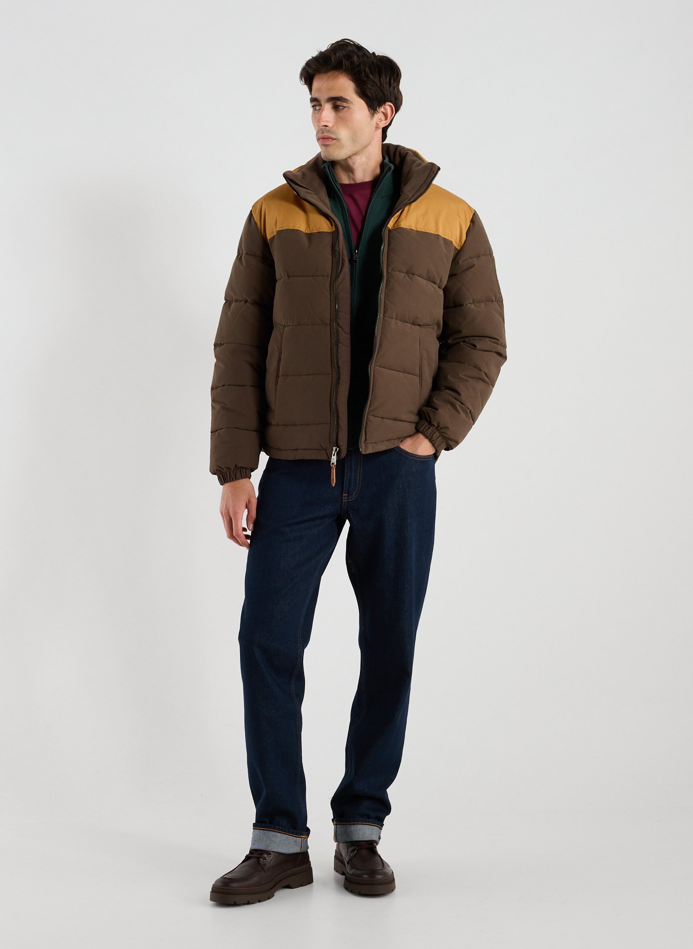 Two-tone quilted puffer jacket TIMBERLAND Multicolour