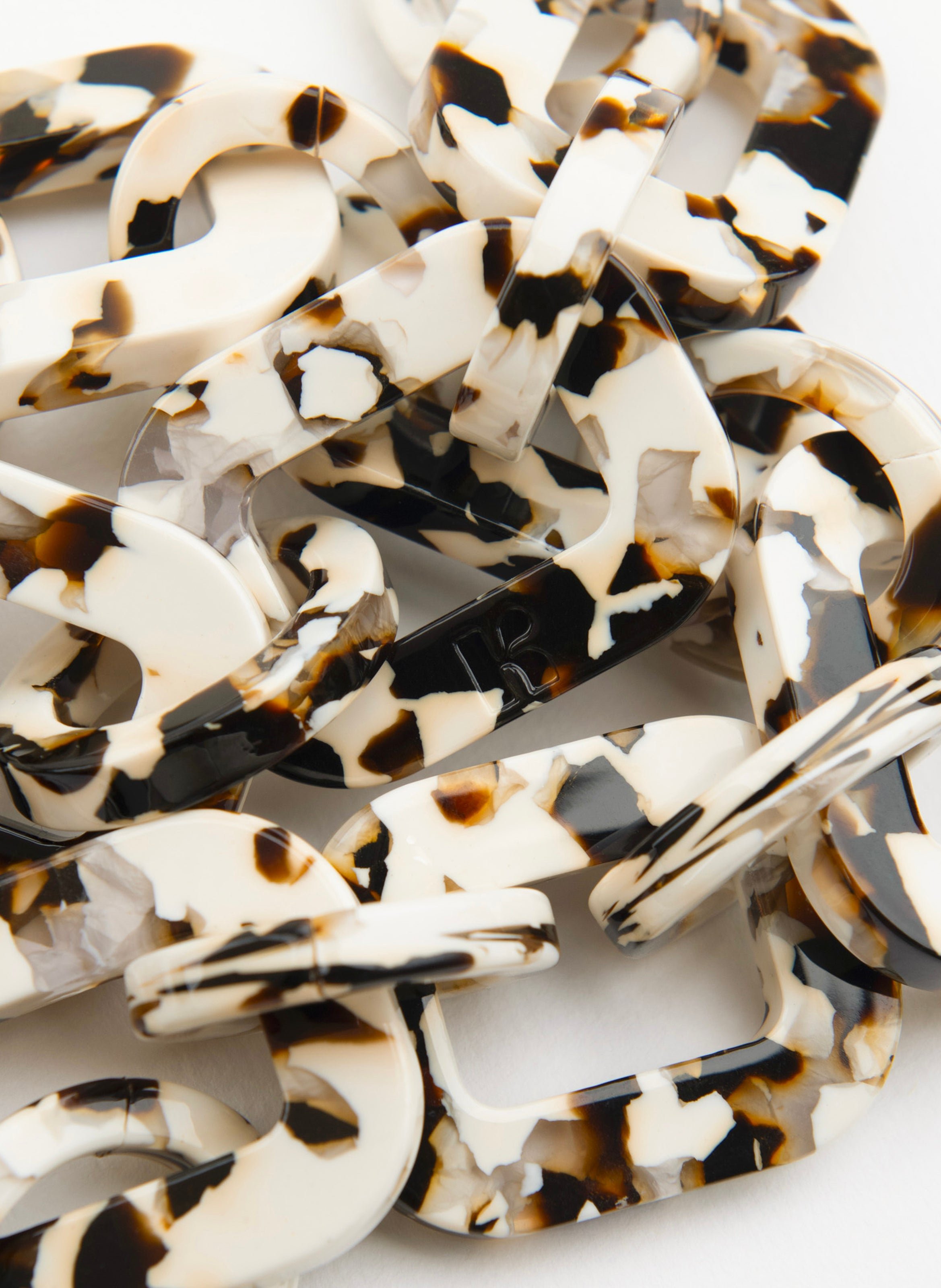 Bracelet astre en acétate de cellulose KURAGE GINZA Marron