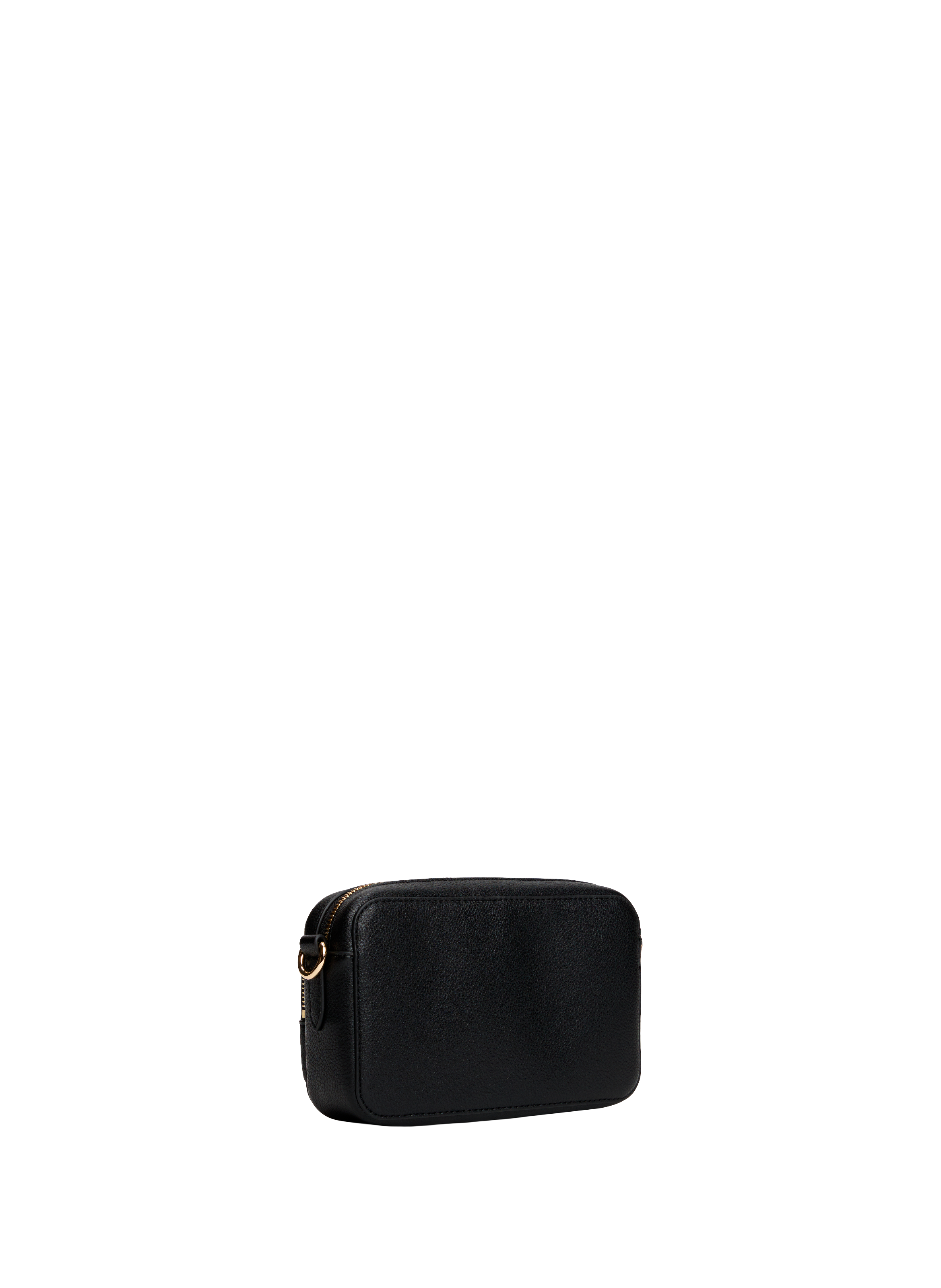 Shoulder bag in faux leather with logo TOMMY HILFIGER Black