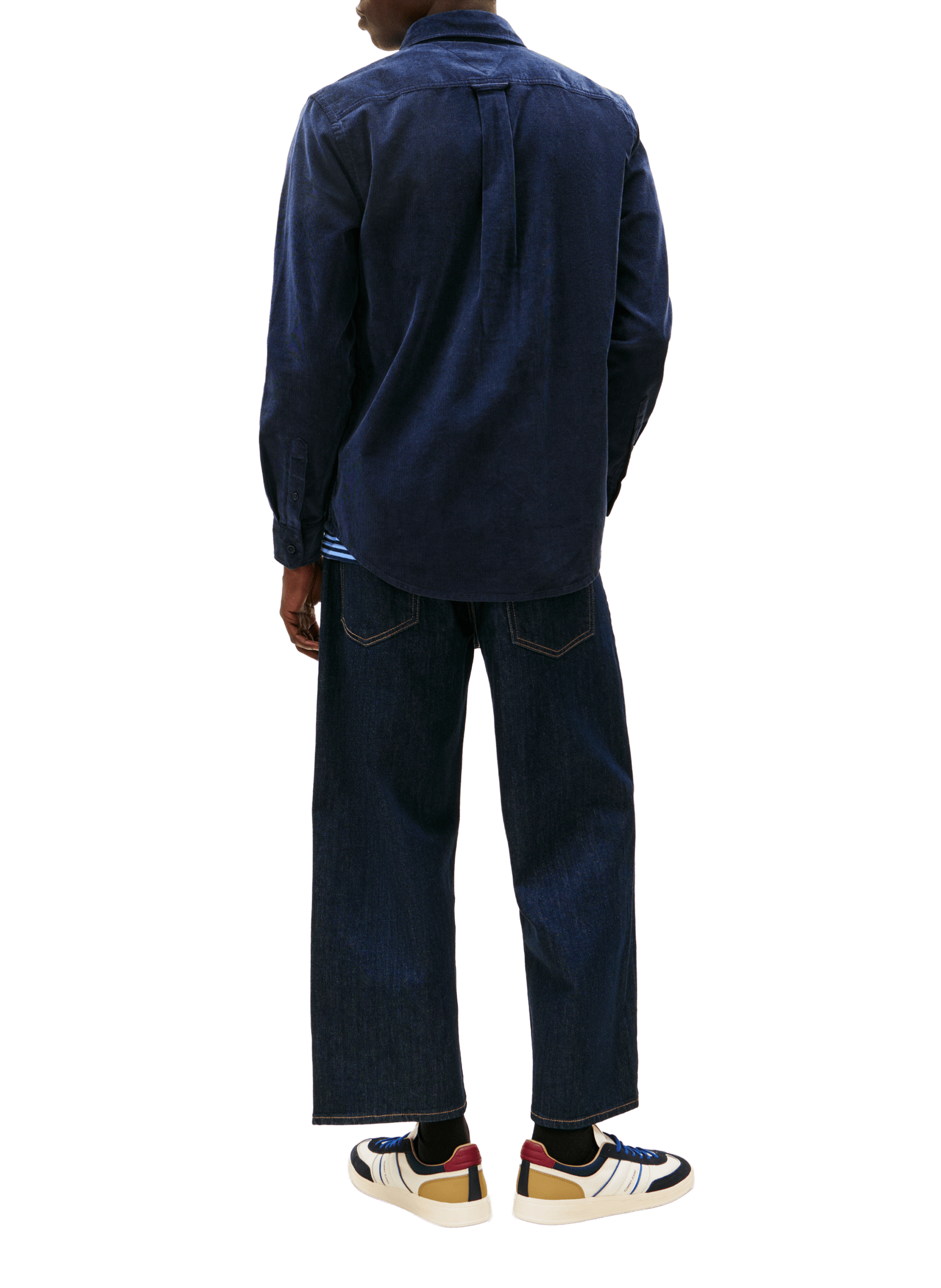 Long-sleeved velvet shirt TOMMY HILFIGER Blue