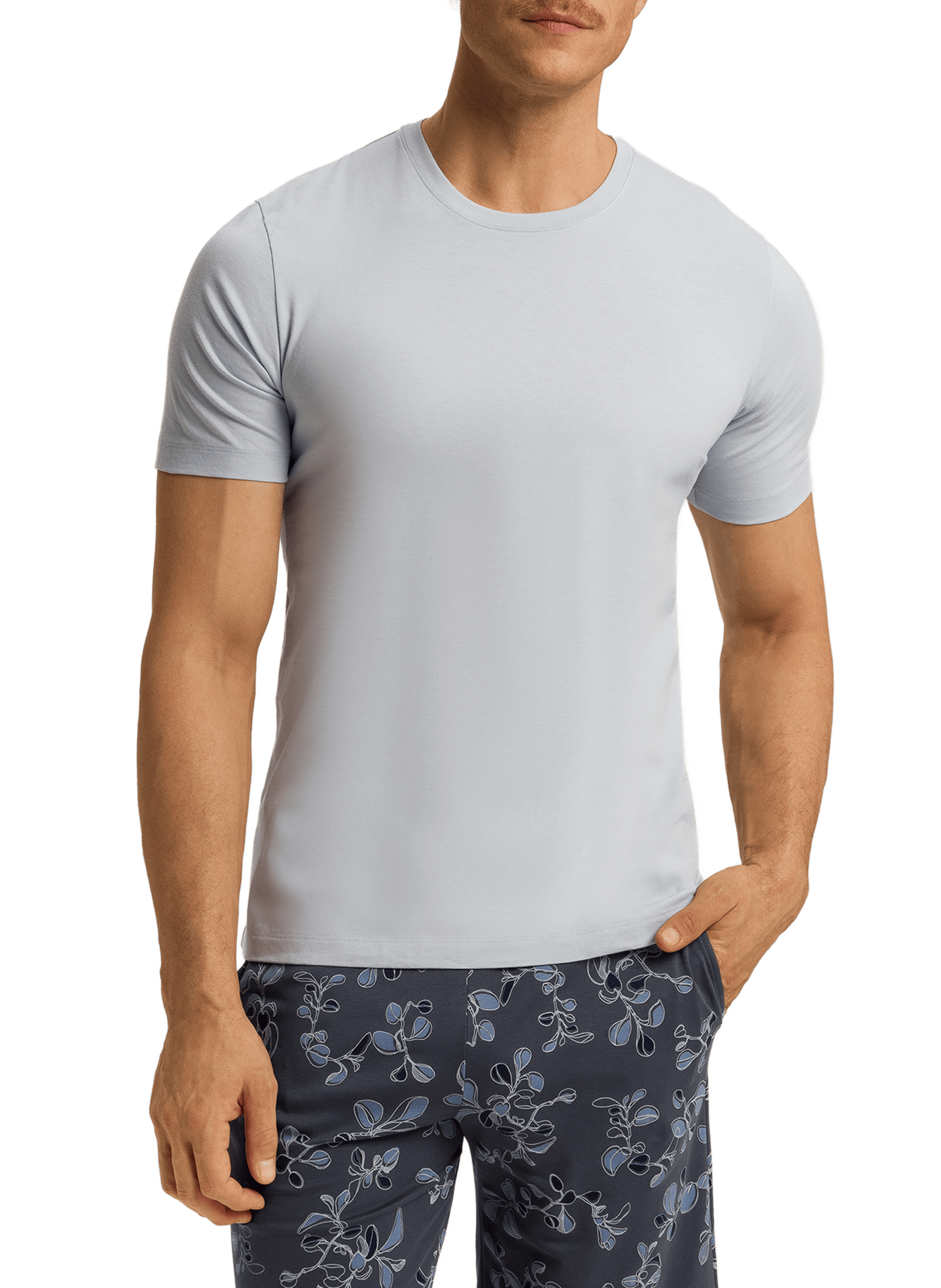 Classic Cotton T-Shirt HANRO Blue