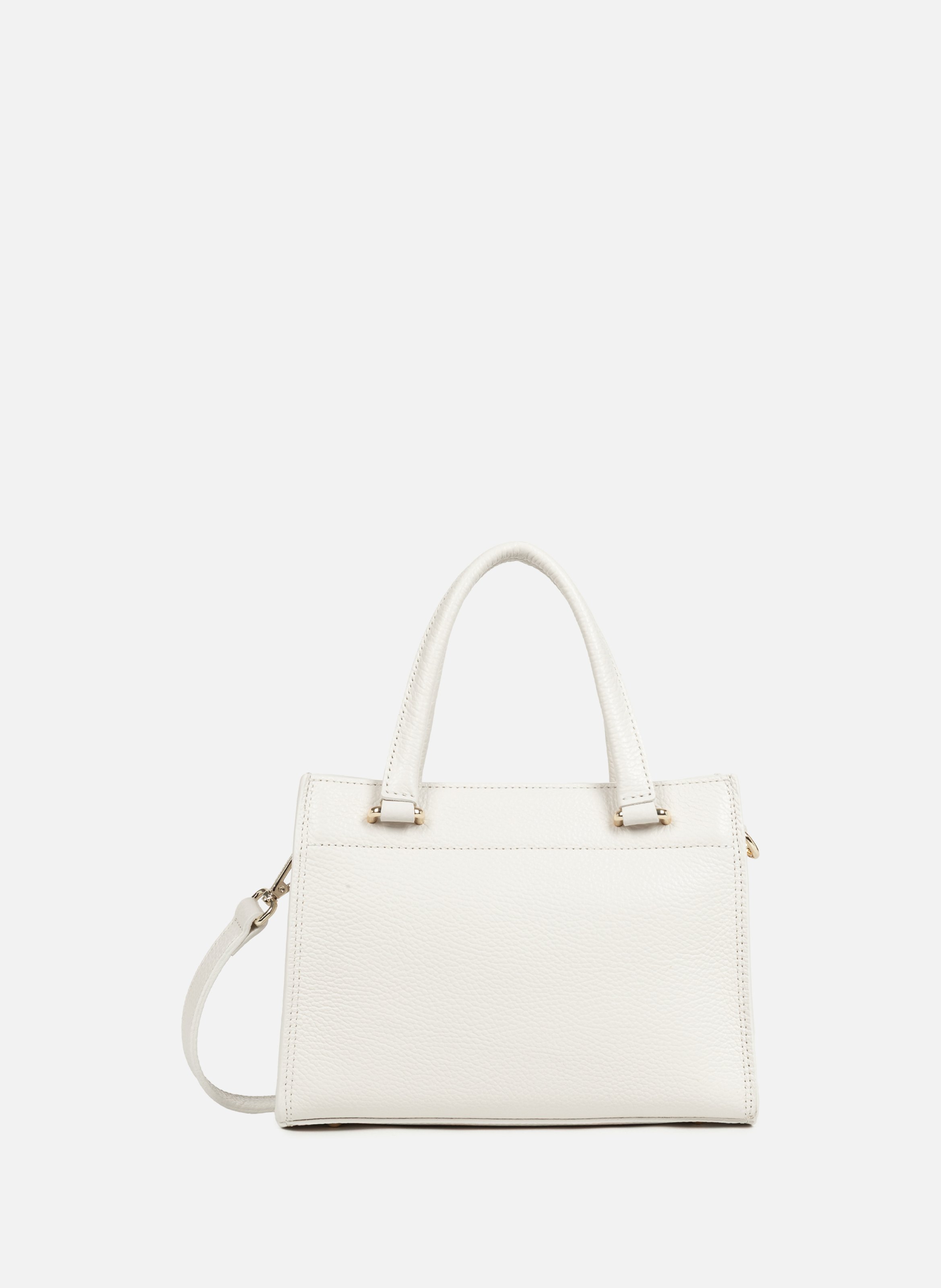 Petit sac à main - foulonné double daily LANCASTER Blanc