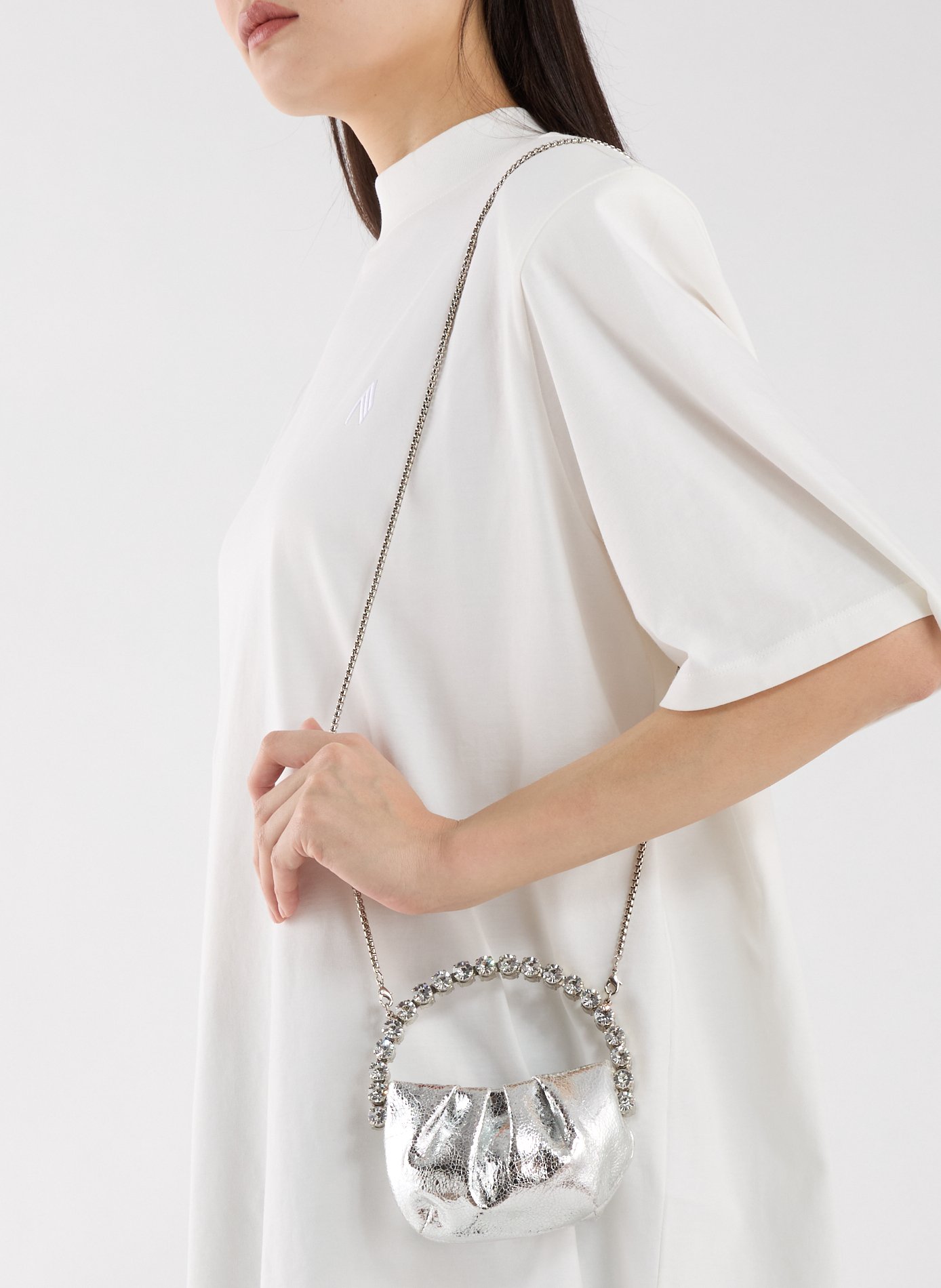 Sac à main Micro Eternity L'ALINGI Argent