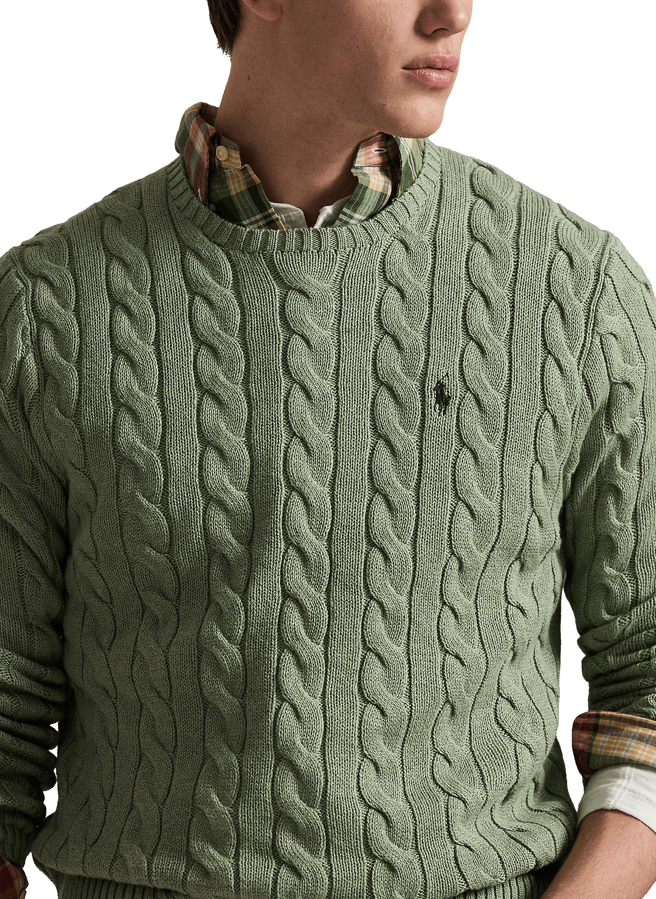 Cable knit jumper POLO RALPH LAUREN Green