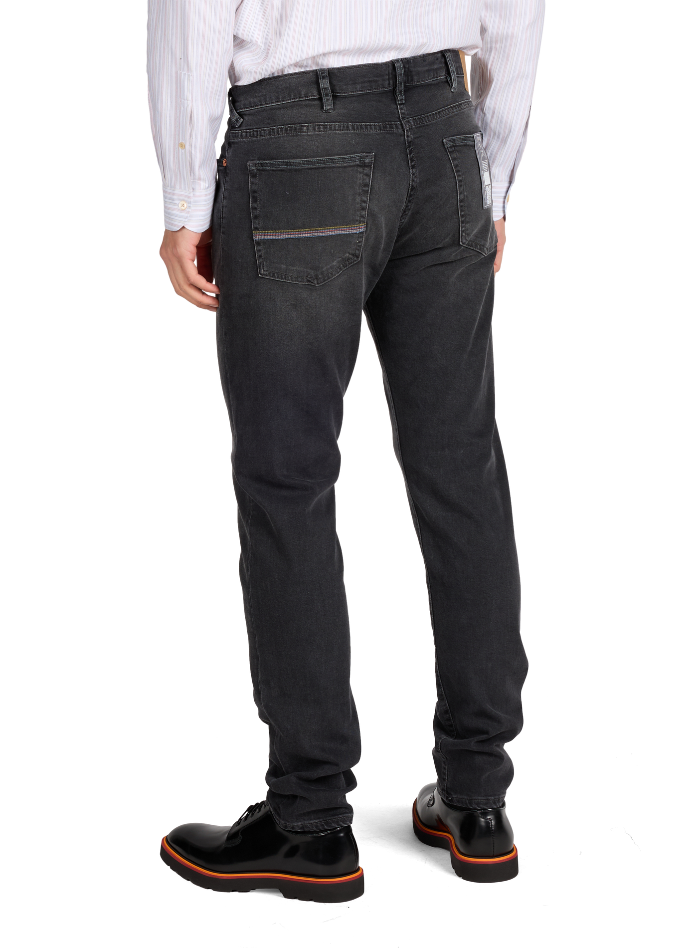 Jean cinq poches en coton mélangé PAUL SMITH Marron