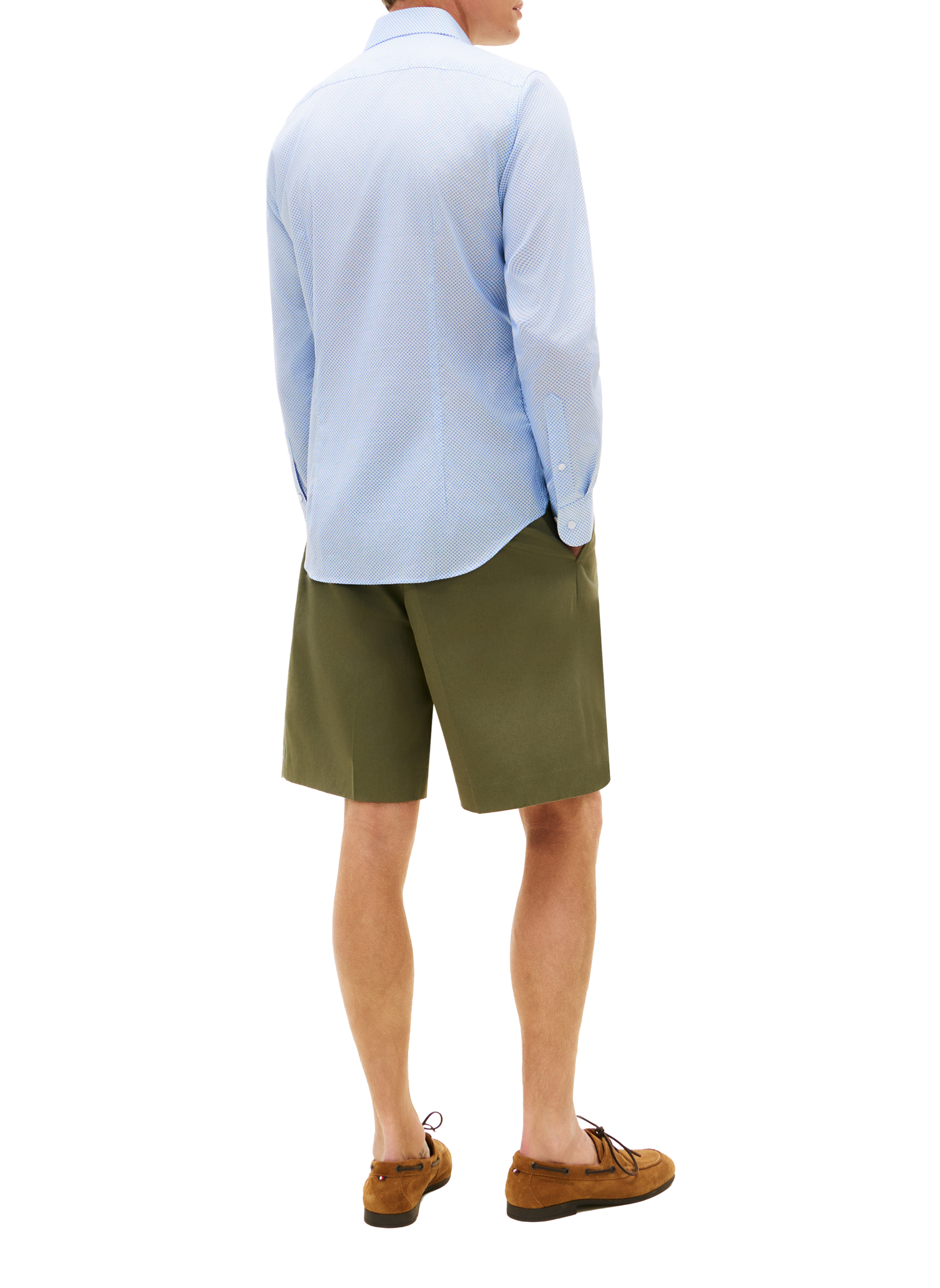 Straight cotton blend Shirt TOMMY HILFIGER Blue