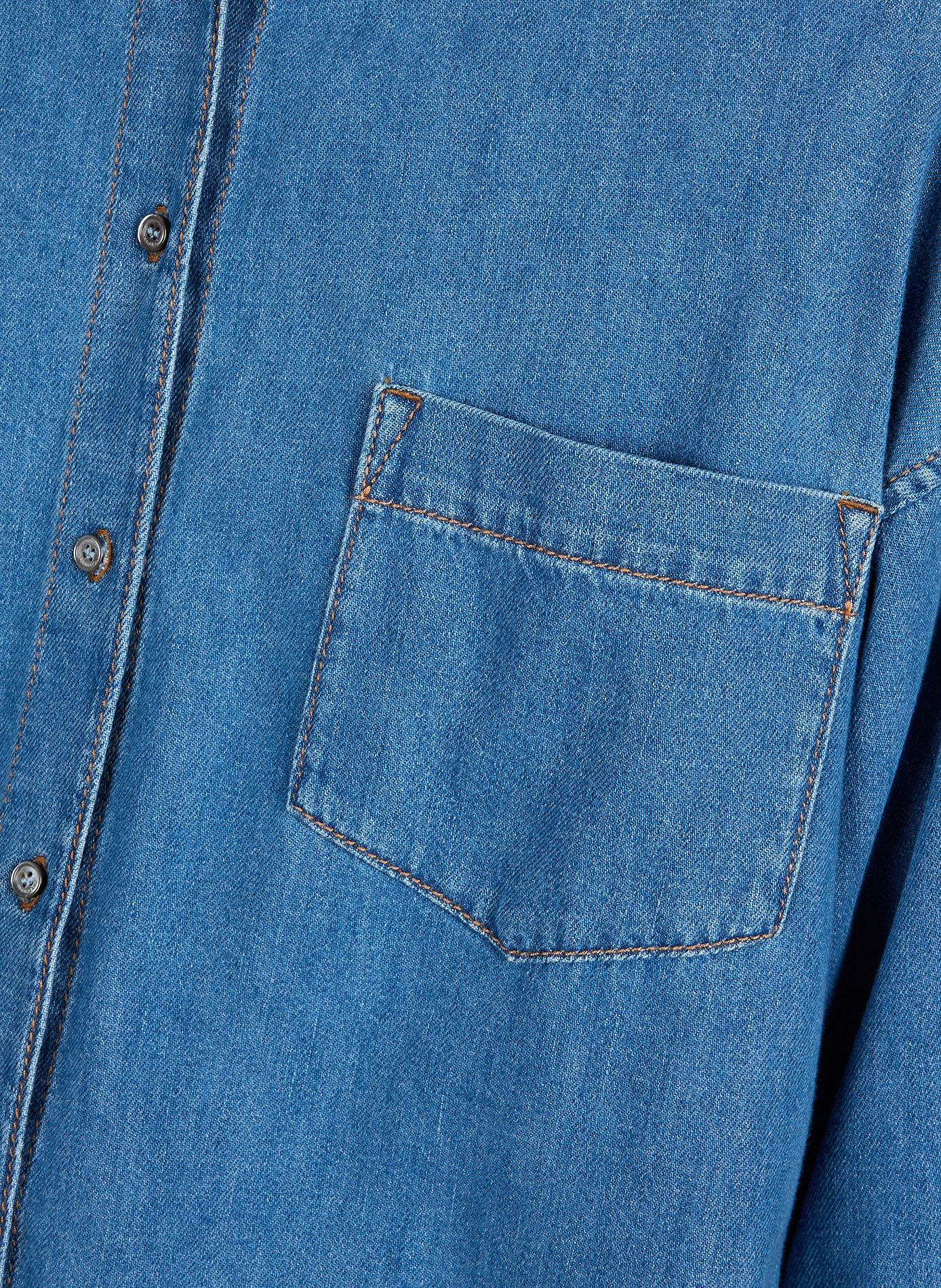 Chemise denim en coton MAX MARA WEEK END Bleu