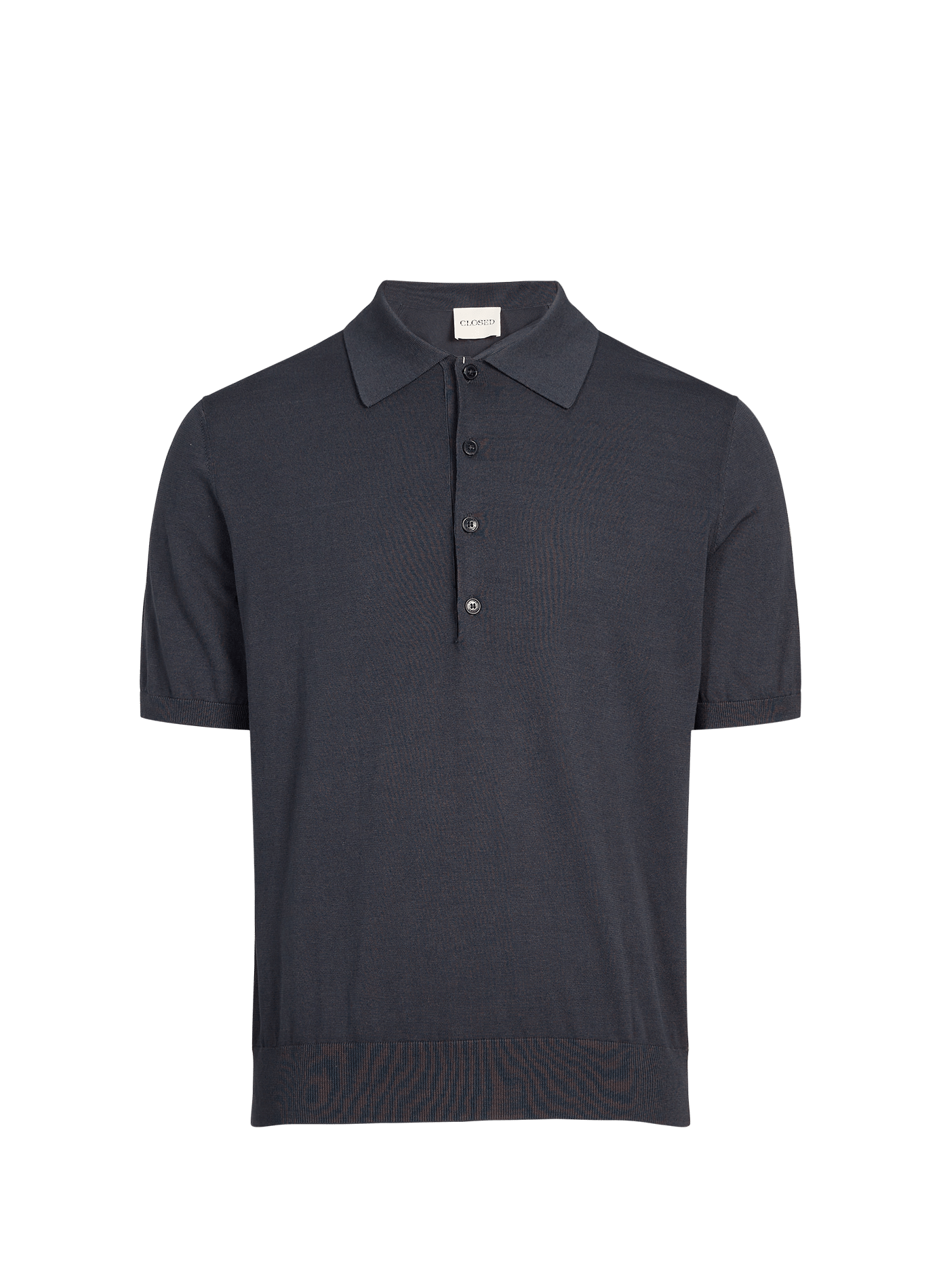  Cotton polo shirt  CLOSED Black